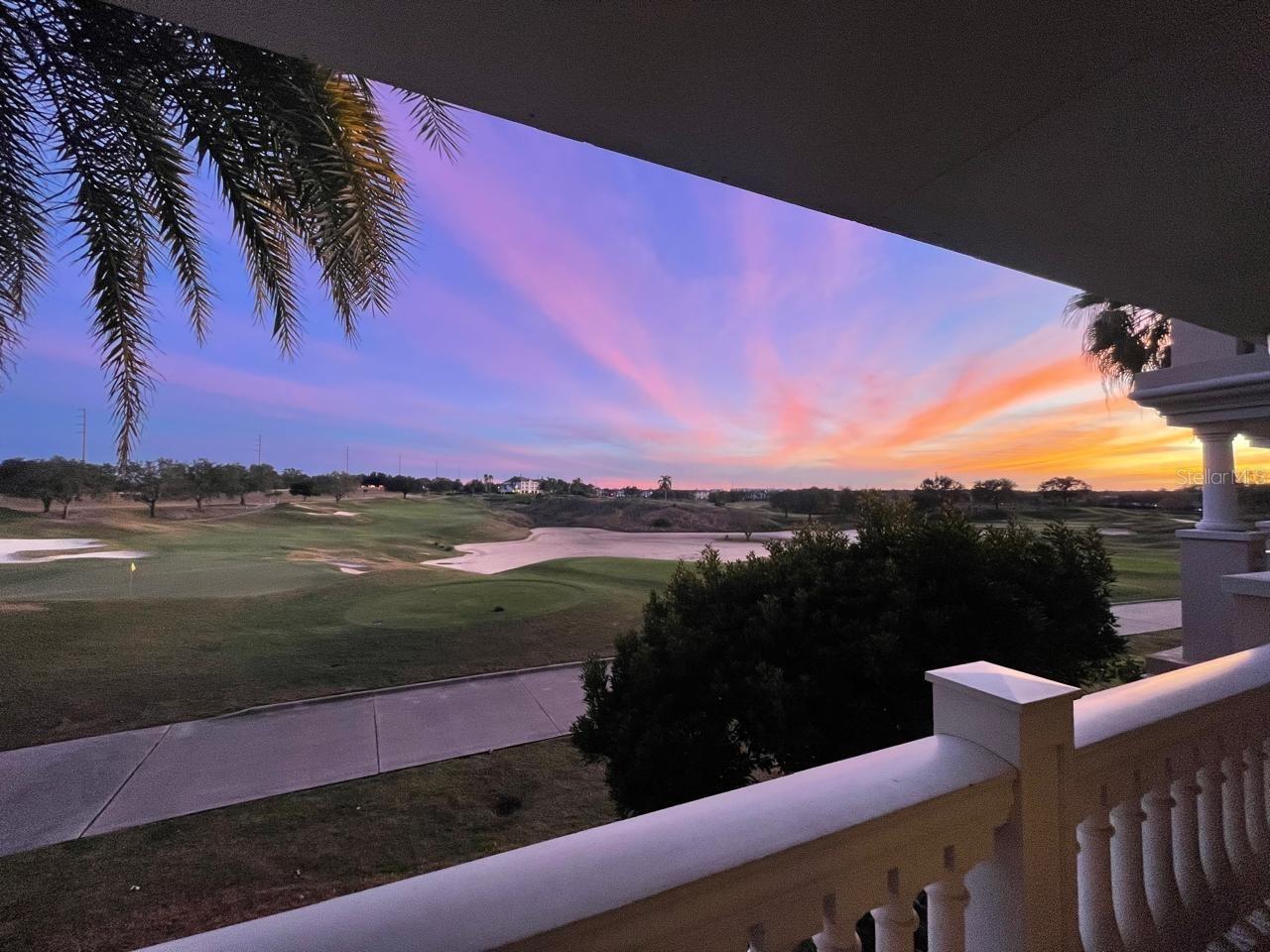 You will NOT want to miss out on this RARE opportunity to own this 3 Bedroom 3 Bath furnished CORNER UNIT in the highly sought after community of Centre Court Ridge. From your private balcony, enjoy breathtaking views of the 11th & 12th holes of the Tom Watson Signature Course. You will notice the attention to detail the moment you enter this METICULOUSLY kept and professionally decorated condo. This unit has updated furnishings throughout to include several pieces from Tommy Bahama. This corner unit has additional windows in the living area that provide an abundance of natural light. The kitchen includes granite countertops, upgraded hardwood cabinets, custom crown moulding and stainless appliances. The spacious primary bedroom has a soaking tub as well as a walk-in shower, as well as access to the covered lanai. The two remaining bedrooms, one being ensuite are also spacious and have granite countertops and upgraded cabinets. This condo also come with FULL size washer and dryer and an additional storage closet adjacent to the unit. The Centre Court Ridge community offers a pool, hot tub, playground, sand volleyball pit and a putt putt golf course. The tennis facility with pro shop are also located within the community. Reunion Resort is a 2,300 acre private golf & tennis community, just 6 miles from Disney and a short drive to Orlando International airport.