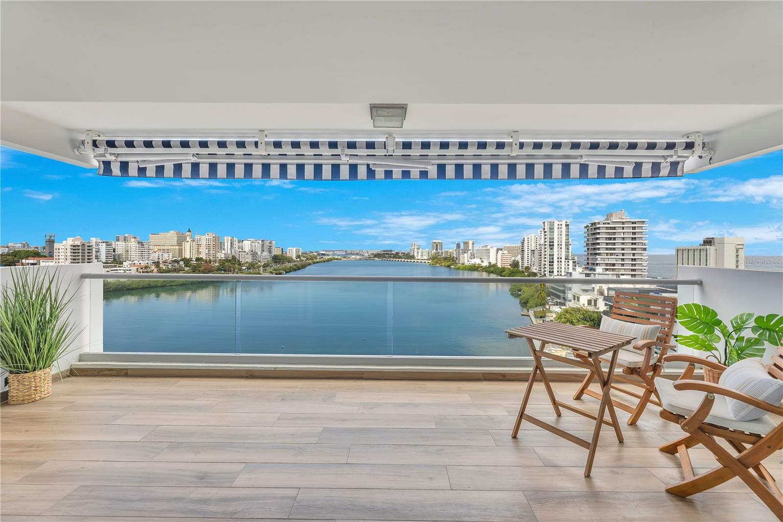 Experience elevated waterfront living in this fully renovated 3 bedroom, 2 bathroom residence at Condominium Laguna Terrace in Condado. Offering 1,890 square feet of thoughtfully designed living space, this stunning condo features breathtaking lagoon views from every room, complemented by modern finishes, high-end appliances, and all-new plumbing and electrical systems.Live where the city meets the water, with an expansive terrace featuring a pool and space for entertaining, a fitness gym, and direct access to the lagoon. The building offers 24-hour security and gated access, providing privacy and security, visitor parking, and EV charging.Ideally located in the heart of Condado, it is walkable to beaches, luxury hotels, and some of San Juan’s finest restaurants.