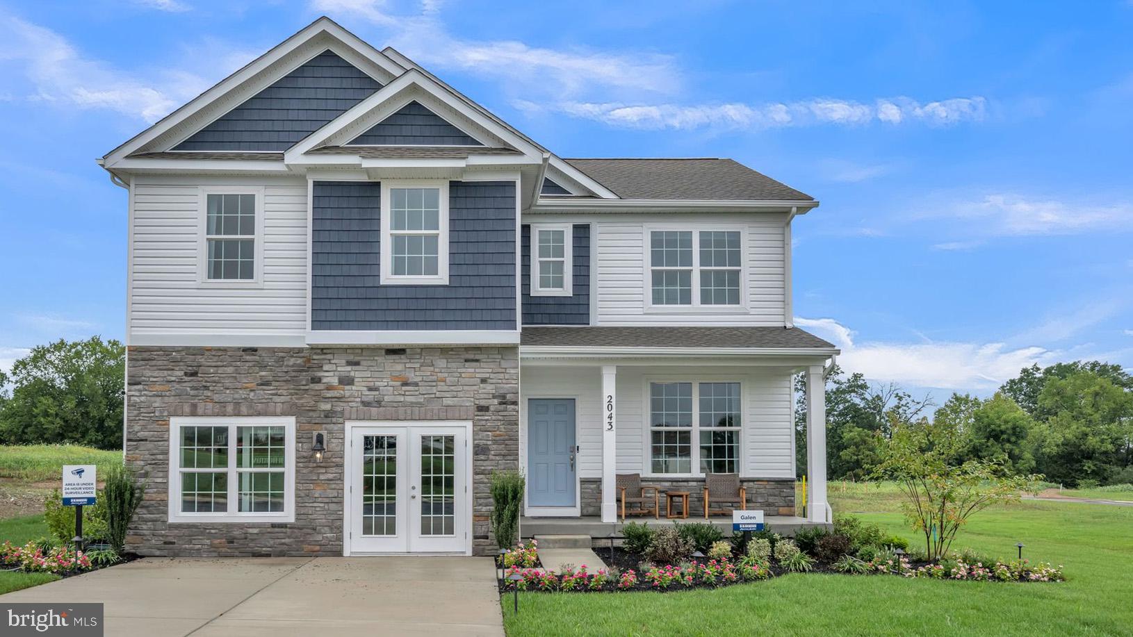 The Galen by D.R. Horton is a stunning new construction home plan featuring 2,384 square feet of living space, 4 bedrooms, 2.5 baths and a 2-car garage. The Galen is popular for a reason! Off the foyer is the flex room, use this space can be used as a dining room, home office or children’s play area! The kitchen featuring a large, modern island opens up to the dining area and great room, you will never have to miss a beat. Upstairs, the four bedrooms provide enough space for everyone, and the second-floor laundry room simplifies an everyday chore! An unfinished basement is offered standard; the option of adding a finished rec room is a point-of-sale upgrade, adding 489 extra sq.ft. of finished space.