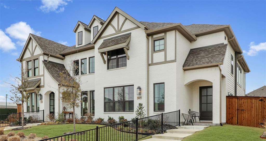 Welcome to beautiful Walsh Ranch! Master planned community featuring family friendly amenities that include a lake with sandy beach and stocked for catch and release fishing, 2 pools, fitness center, walking and biking trails, basketball and tennis courts, dog parks, community market and gas station. HOA paid by owner and includes Internet, lawn care and exterior home maintenance. This townhome has high ceilings and large windows to bring in big Texas sky views. Washer, dryer and refrigerator included. Primary suite is on main level and has dual vanities, separate glass enclosed shower and 2 walk in closets. Kitchen features 2 pantries, Island, under cabinet lighting and open concept to dining and living area with a gas fireplace. Upstairs are 2 bedrooms and a bonus room! Step outside to an oversized covered back patio with plenty of space for grilling. In Walsh, there is no shortage of activities. Welcome home to easy living!