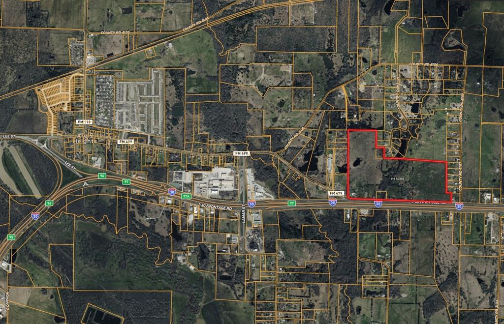 Prime Interstate 30 Development Opportunity for Multi-Family or Commercial! Approximately 120 acres with over 3,300 linear feet of I 30 frontage and dual-direction service road access. Located just outside the Greenville city limits. Parcel offers exceptional visibility, high traffic counts, and outstanding potential for commercial, residential, mixed-use, or investment development. Ideal for a commercial project, residential subdivision, RV park, mobile home community, apartments, or long-term investment. Concept plans are available upon request. The property may be subdivided beginning from the eastern portion of the tract, providing flexibility for investors, developers, and end users. Currently under agricultural exemption with a hay lease in place, the property offers immediate agricultural use while benefiting from Greenville's continued growth. The land features gently rolling topography, panoramic views, no floodplain, and is considered 100 percent usable acreage. Off-site City sewer is in the area and can possibly be tied onto with upgrades needed for increased capacity. Water is available across the highway with Shady Grove SUD. Existing hay lease with local farmer is in place. The existing residence is considered to have no contributory value. Minor deed restrictions will apply unless the entire 120-acre tract is purchased, providing maximum flexibility for future development and land use. Rare opportunity to acquire a highly visible, strategically located tract in one of North Texas' fastest-growing corridors. Information provided by Seller and other sources is deemed reliable but is not guaranteed. Buyer and Buyer's representatives are responsible for independently verifying all information and conducting their own due diligence prior to purchase.