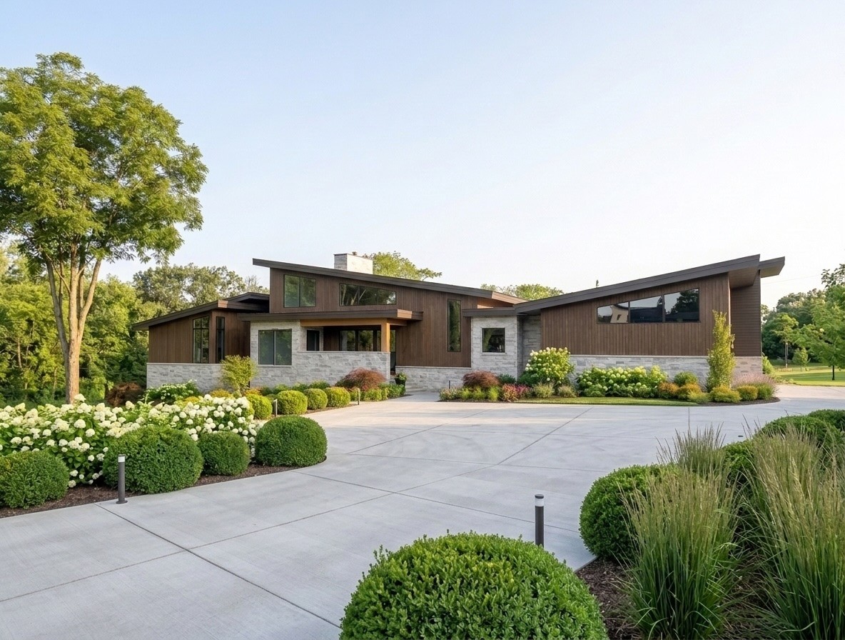 The Elizabethan is a nearly 8,800-square-foot architectural residence on a premium 1.46-acre corner lot in the heart of Hillwood, mere blocks from Hillwood Country Club. Designed around architecture, entertaining and wellness, this five-bedroom estate pairs impressive scale with uncommon custom detail.The Living Level is anchored by a 20-foot-tall, double-sided fireplace clad in vein-cut silver travertine, with a six-foot firebox creating dramatic sightlines through the main circulation of the home\. Venetian plaster, heated kitchen floors, oversized solid-core doors with Emtek hardware, and a floating staircase with underlit wood treads reinforce the craftsmanship throughout. Wolf and Sub-Zero appliances are throughout the home with complementing GE Monogram appliances in areas such as the Scullery.Enjoy the more than 1,000 square feet that comprise the covered and heated outdoor pool veranda with features such as automated screens and sliding glass walls seamlessly marrying indoor and outdoor features spaces. The gunite pool and spa offer an overflow edge providing visual and audible tranquility for the one-of-a-kind Nested Fire Lounge.The primary suite features custom closets with glass-front cabinetry, a custom kitchenette, LED-lit shelving and a direct access to the pool via a private patio. A soaking tub carved from a single piece of travertine serves as the bath's sculptural centerpiece.Transitioning to the Entertainment Level you'll be greeted by a Media Lounge with second kitchen, direct outdoor and garage access, flexible golf simulator/theater/recording studio space, and a private Fitness & Recovery Studio with full bath and traditional dry sauna reaching 200+ degrees.Four garage bays span both levels of the home with heights capable of accommodating vehicle lifts. The Elizabethan delivers private-resort style living minutes from Downtown Nashville, Belle Meade, and Green Hills.