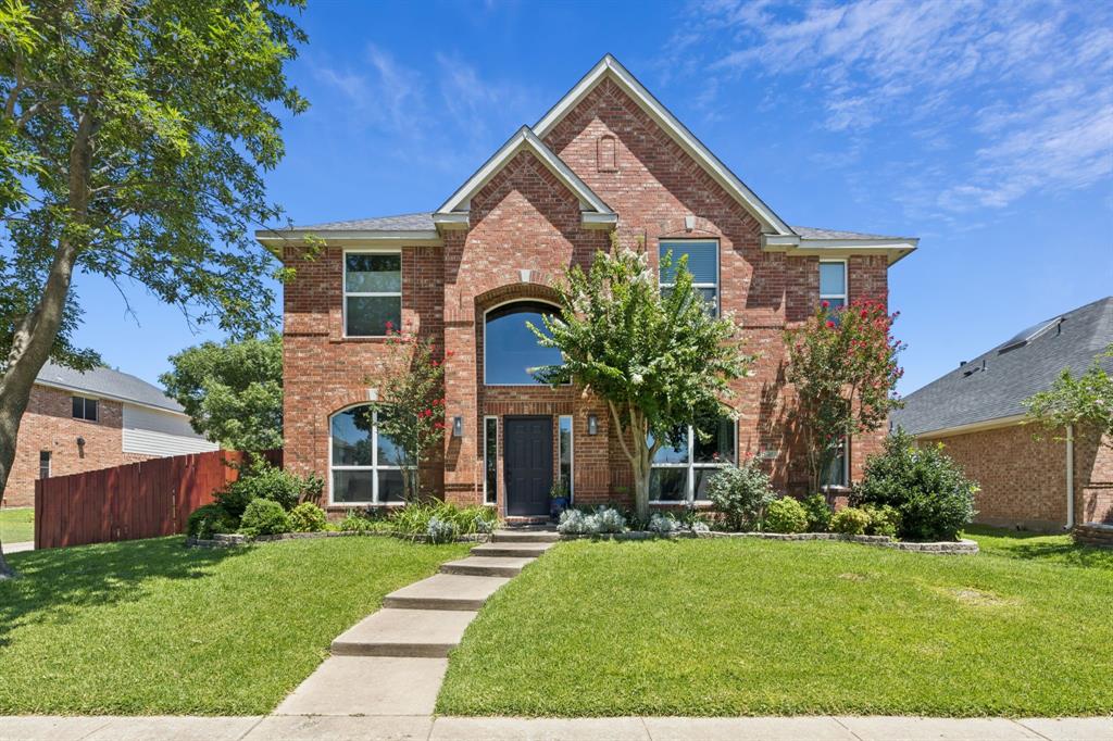 INCREDIBLE OPPORTUNITY! Stunning, beautifully updated one owner home on a cul de sac in Allen ISD shows pride of ownership throughout. Light and bright with newly updated Pella windows, this spacious home with flexible layout is move in ready. The home enjoys an open flow through the first floor. The entry with soaring ceiling is embraced by the formal dining and living space (or home office). Lovely, easy maintenance Bella Cera hand scraped engineered hardwood runs through the common areas of the first floor.  The family room is anchored by a stunning gas fireplace with custom Italian Trend mosaic tile with white gold leaf mosaic tile accents. The adjacent sitting room would make a great home office. The kitchen boasts striking Trend Transformations recycled glass countertops, stainless backsplash, stainless wrapped island, Blanco Silgranit sink and slate tile floors. Upstairs find a large primary suite that is so light and bright with large window overlooking the backyard. Two split secondary bedrooms and a media-game room (which could be converted to a nice sized bedroom) complete the second floor.(PLEASE NOTE: The fourth bedroom space is currently a media room but upon buyer request the sellers will add a door to the entry and a closet across the back wall. See agent for details) Step out back and find outdoor living with an enlarged patio with patterned concrete and pergola. This oversized backyard is perfect for pets and kids to run and play. Convenient to shops and dining. Walk to Chandler Elementary. Don't miss this fantastic Allen find.

Other updates include newer upstairs HVAC system