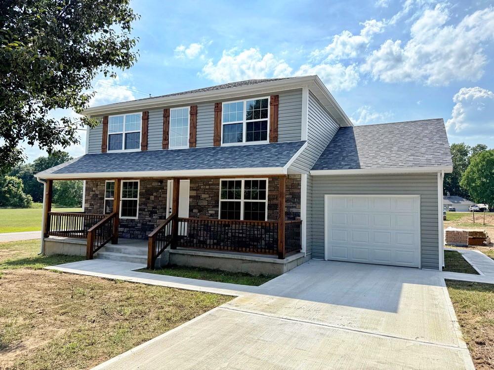 NEW CONSTUCTION HOME FOR SALE IN EL DORADO SPRINGS, MOBrand New 4 Bedroom, 2 Bathroom Home for Sale on quiet street in Southside El Dorado Springs, MO. This home will feature 2,048 finished square feet in the 2-level floor plan. The main level will consist of a nice sized living room, large dining room, kitchen, master bedroom, a full bathroom, and the utility room. The high-end kitchen features custom cabinets with granite countertops including a breakfast bar, soft close doors & drawers, lazy Susan, and pantry. The second level of the home features a spacious second living room, 3 large guest bedrooms (all with walk-in closets), and the second full bathroom. In addition to this excellent living space, the home features a 2-car attached garage as well as a deck out back. Estimated completion date is April 2026. An offer accepted soon will allow the buyer to select many customized colors both interior and exterior including siding, roof, gutter, flooring, wall, cabinet finishes, and countertops as construction process allows. Don’t miss your opportunity to own a spacious NEW HOME in El Dorado Springs, MO! Call soon!