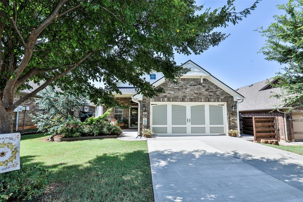 Welcome to a Lifestyle of Convenience! Nestled in the desirable gated community of The Springs at Greenleaf Trails. This beautiful 3-bedroom, 2-bathroom home offers serene living with views of the greenbelt and peaceful ponds right in your backyard.  Thoughtfully designed with plenty of entertaining space to accommodate crowds of any size. Study at the front of the home with shelves and desk. You will love the open split plan with beamed ceilings and crown molding.  Step into comfort and charm with this beautiful home featuring a stunning stone-accented fireplace as the focal point of the living room, flanked by custom built-in shelves on each side—perfect for displaying your favorite d&#233;cor or storing books and media. You'll love the extra storage thoughtfully placed throughout the home, offering both convenience and organization. Home has a covered back patio that faces wooded greenbelt and walking trails. 2 car garage has a versalift installed for easy attic storage/access. Home is wired for surround sound and home security equipment is installed. Home also has a 10 year foundation warranty from builder. Sprinkler system in front and back yard and french drains in back yard.  Roof was replaced in June 2021 with class 4 high impact resistant shingles

Enjoy low-maintenance living—the HOA takes care of mowing both front and back yards, applies fertilizer and weed control, and refreshes the front flower beds with seasonal mulch. Take advantage of the community clubhouse with a well-equipped workout room and a sparkling salt water pool that overlooks scenic walking trails and tranquil ponds.

This home blends natural beauty, comfort, and convenience—just waiting for you to make it yours!