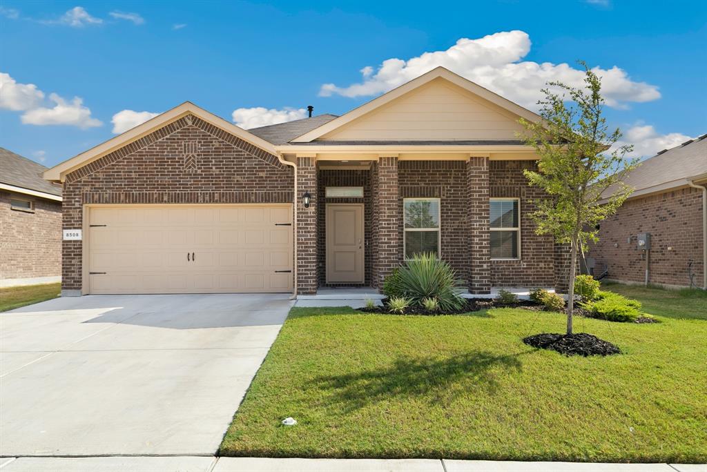 Modern Comfort Meets Prime Location in Fort Worth! Just minutes from Downtown and the Stockyards, this 4-bed, 2-bath gem sits on a premium west-facing lot in a highly rated school district. Inside, enjoy a spacious open concept 1,580 sq ft layout with a large modern kitchen (fridge included!), floating bathroom cabinets, and ceiling fans in every room. The kitchen hosts a large island with granite counters, stainless steel appliances, handles, gas range and a walk-in pantry. Other home features include gutters, smart home technology, and a gas tankless hot water heater. Unwind with sunset views from the front porch or enjoy peaceful evenings on the back patio. Neighborhood perks include a community pool and park. There's a custom made decorative sign with the home coordinates that will stay as a final welcoming touch for your new home. Please Note: For security purposes, this property is equipped with surveillance cameras that record audio and video at all times. All showings and visits to the property are recorded.