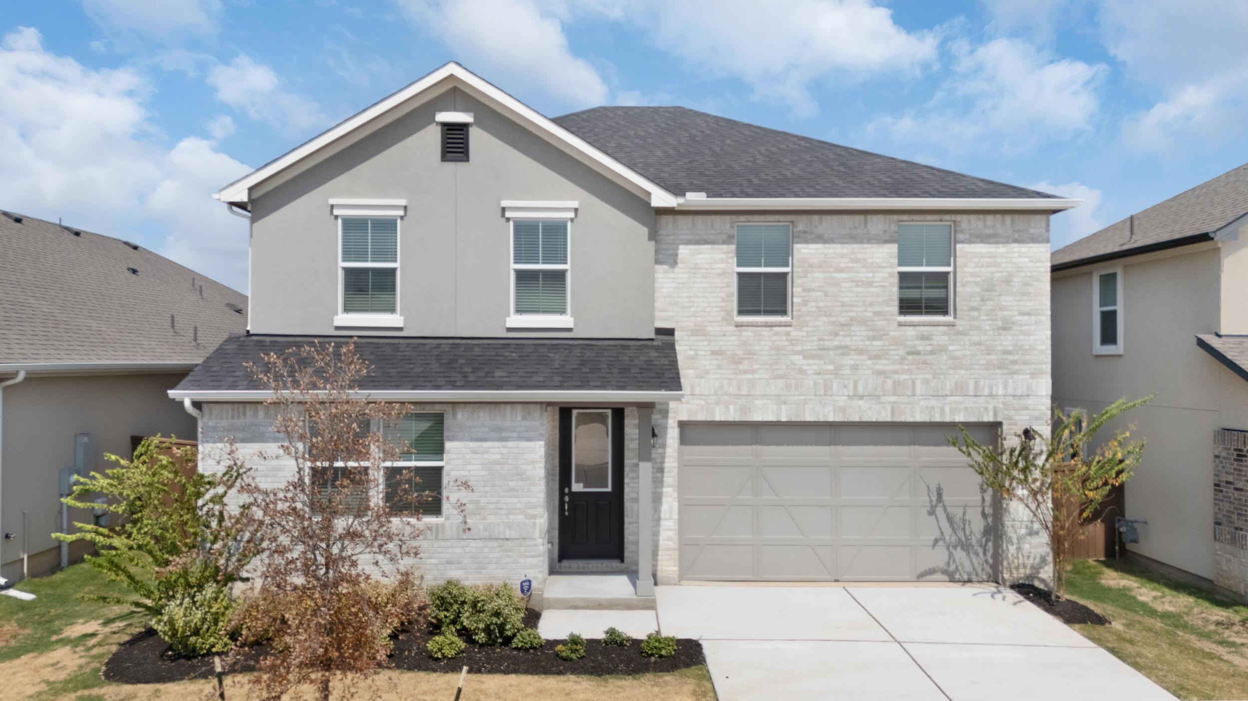 Meet the Tourmaline — the two-story home that blends bright, airy spaces with a layout that actually works for real life. The long entrance foyer is perfect for that seasonal console-table moment and leads to a front bedroom with a nearby full bath and convenient storage closet ideal for guests or multi-gen living. The heart of the home is the open-concept living area, where the kitchen, dining, and great room all connect seamlessly. Natural light pours in through the sliding French doors opening to the covered outdoor living area, making the whole space feel fresh and inviting. The kitchen features white cabinets, white quartz countertops, a long center island, a spacious pantry, and stainless steel appliances — including the refrigerator. Upstairs, you're welcomed by a spacious loft—the perfect second living space, play zone, or hangout spot. The primary bedroom includes an ensuite bath with dual vanities, a walk-in shower, and a large walk-in closet. Two additional bedrooms share a full bath with a long vanity, and the laundry room is upstairs (because nobody has time for hauling baskets up and down stairs). Additional highlights include storage under the stairs, LVP, carpet, and tile flooring, plus a washer and dryer already included. Sitting on a desirable 50' lot and just a short walk to the amenity center, the Tourmaline is truly move-in ready and waiting for its people.