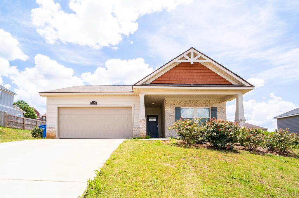 For Rent: 5176 Legion Drive, Available: Move-in ready, Square Footage: 1824, Square Meters: 169, Pets: With Approval, Additional Pet Deposit (refundable): $1,000 One-time Pet Fee (non-refundable): $250 per pet, Security Deposit: $2,000, Pest Control Included: Yes, Features: Comm. Pool, Club House, Lake Access, Bedrooms: 4, Bathrooms: 2, Utilities included: No, Washer & Dryer included: No, Stories: 1, Floor Type: LVP and Carpet, Fenced Yard: No, Garage: Yes, Within minutes from Fort Benning