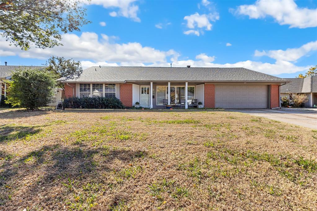 Charming 3-bedroom, 2-bath home tucked away in a quiet neighborhood just steps from Lake Hefner. Enjoy the convenience of nearby restaurants, shopping, and outdoor amenities. This inviting property features beautiful parquet floors, a large backyard perfect for entertaining or play, and an HVAC system recently moved overhead for improved functionality. Freshly primed for updates, this home is ready for a new buyer to put their own personal stamp on it.