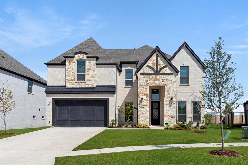 MLS# 21051550 - Built by First Texas Homes - Ready Now! ~ This thoughtfully designed 5-bedroom, 4-bathroom home offers 3,881 sq. ft. of flexible living space ideal for both busy family life and elegant entertaining. A luxurious primary suite and convenient secondary bedroom on the main floor make multigenerational living a breeze. Enjoy soaring ceilings, an elegant curved staircase, spacious living areas, a dedicated media room, game room, and a butler’s pantry. Located in a top-rated Prosper ISD community with resort-style amenities, scenic ponds, and easy access to Frisco and Prosper attractions—this home truly has it all.