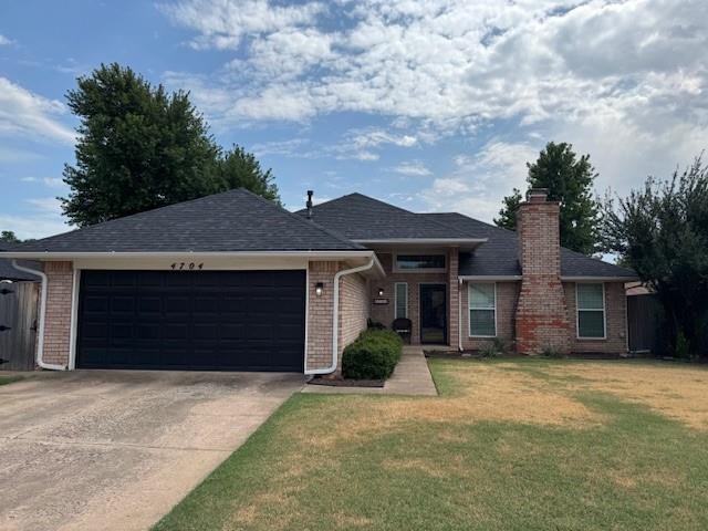 Updated 3 bedroom home equip with all appliances located in the Rock Creek Polo Club addition in NW Norman.  Wood plank flooring throughout the main living areas with carpet in the bedrooms. White trim and built ins pop with the gray textures & brick fireplace.  White kitchen with stainless steel electric range, microwave, dishwasher and french door fridge.  Large farm sink sits below the kitchen window view out to the fenced backyard. Covered back patio and storage shed make this space functional and enjoyable.  The master suite has a large adjoining two person closet, a remodeled tile shower and more storage in the bathroom.  The secondary bedrooms have ceiling fans and share the hall bathroom with amazing natural lighting from the skylight.  One bedroom connects to the hall bathroom.  The utility room has full size washer & dryer included with storage cabinets above.  The garage has a side door to the backdoor, an inground storm shelter and shelving perfect for organization.