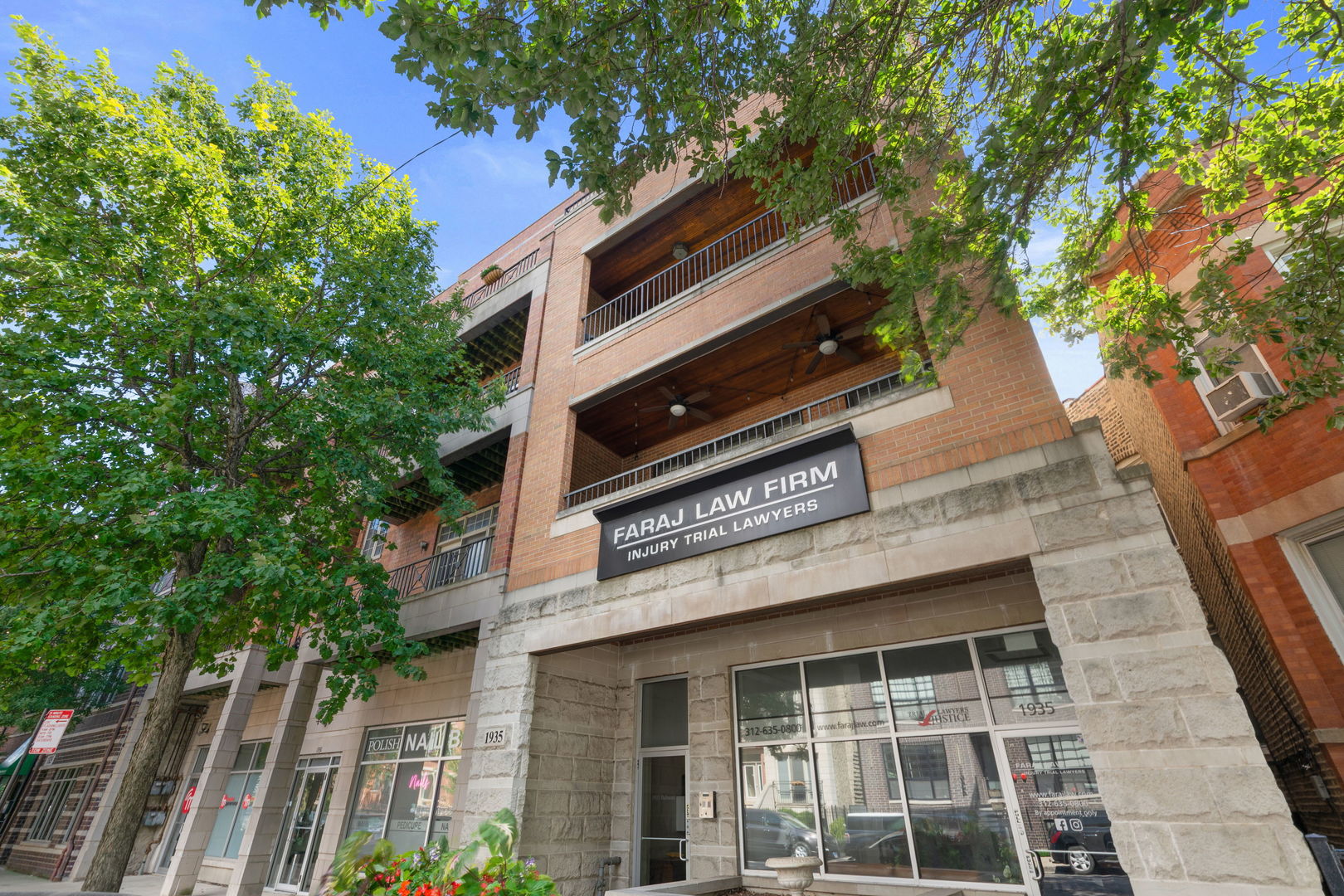 Enjoy prime Roscoe Village location with thoughtfully designed updates throughout in this 3 bedroom, 2 bathroom condo with multiple outdoor spaces. Desirable open concept layout filled with natural light from the large windows with custom window coverings. The living space is centered around and inviting gas fireplace with custom marble mantel, recessed lighting, beautiful dark stained hardwood floors and crown molding throughout. A seamless flow from living to the separate dining area with access to the large private terrace perfect for grilling or your morning coffee. Stunning custom kitchen features sleek white cabinetry, oversized eat-in island with Calcatta Dolomite quartzite waterfall countertops, chic pendant lights, and high end stainless steel appliance package with Liebherr refrigerator, Viking range, Viking microwave, and Bosch integrated dishwasher (all new in 2019). Spacious primary suite offers hardwood floors, walk-in-closet, and spa-like primary bathroom with heated marble floors, dual sink vanity, glass enclosed shower and free standing tub. Spacious second bedroom can easily function as an office and guest bedroom with slider doors to the private balcony with updated composite decking. Third bedroom also features hardwood floors and ample closet space. Updated guest bathroom has marble tile flooring and glass enclosed shower. HVAC updated in 2021 and in-unit washer dryer new in 2019. Additional storage room and garage parking included in list price. The epitome of move in ready with fabulous location near shopping and restaurants on Roscoe St, just steps from public transportation, multiple parks and entertainment.