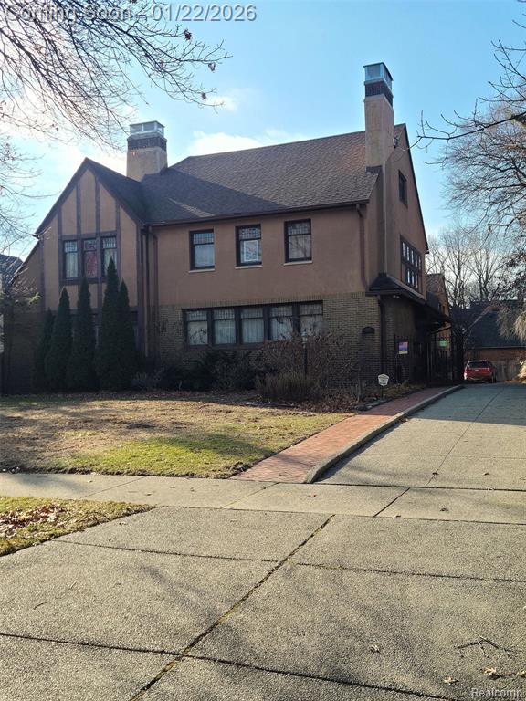 Amazing Historic Indian Village  House Designed by the Renowned Architect Leonard B. Willeke for the Hudson-Weber family. This Amazing 6-7 BR Arts & Crafts Home has natural wood throughout, both floors and paneling. The Lg Foyer has a Pewabic Floor, as does the Sunroom. The Living has One of the Most Amazing Pewabic Fireplaces in Indian Village, plus built-ins, Pocket Doors leading to the Sun Room which also has a pewabic Fireplace. Lg Dining Room w/Plaster Crown Moldings, Leaded Glass Doors and Built Ins, Original Chandelier and Wall Sconces. Substantial Butler Pantry w/Ample Storage and more built-ins. Lg. Kitchen waiting for new owners to decide how they would like to make it their own. Gracious Staircase leads to the 2nd Floor which has a large Primary Bedroom w/En Suite Bath. 2 More Large Bedrooms w/Bath. 3rd Floor has another 2 lg. Bedrooms and another full Bath. This home has an Attached 2 car garage w/servants quarters above, w/1-2 Bedrooms and another full bath.There are many original features and light fixtures. Hard Wood Floors throughout, leaded Glass as well. Newer Boiler & Updated Breaker Box, Lg. Basement Laundry Room. This Amazing one of a Kind house is not to be missed. Work is needed in some areas and this is reflected in the price. Home Warranty included. This house is shown by Appt. Only, POF/Pre-App needed Prior to all Showings. Please call agent if you have any questions. House is being sold as is. BATVAIMore Pictures Coming Soon