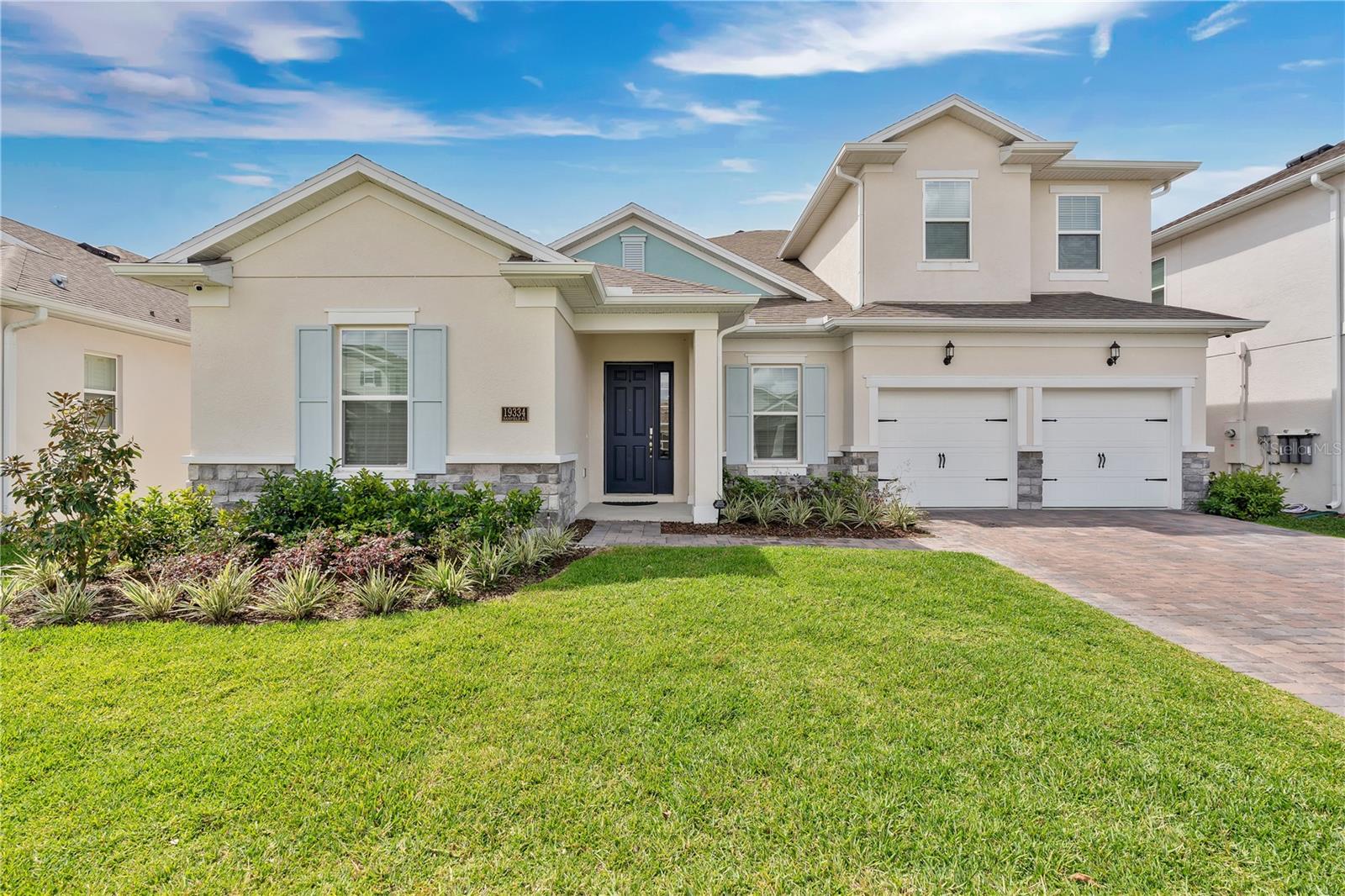Modern Luxury Meets Spacious Living in the Heart of Lake Nona!
A stunning, move-in-ready home offering six bedrooms and four bathrooms across an expansive 4,402 sq ft of thoughtfully designed living space. Nestled in one of Orlando’s most desirable and fast-growing communities, this residence blends modern elegance with everyday functionality, perfect for large families or those who love entertaining.

Step inside to soaring ceilings, an open-concept layout, and elegant porcelain tile floors throughout the main living areas. The gourmet kitchen is a showstopper, featuring quartz countertops, a stylish backsplash, stainless steel appliances, and an oversized island.

The first floor includes one of three spacious primary suites, with a spa-like bathroom featuring dual vanities, a soaking tub, and a rainfall shower. Upstairs, plush carpeting leads to a versatile loft space and two additional primary bedrooms, providing flexibility for multi-generational living or hosting guests. The office has a closet and can be used as a 7th bedroom.

Glass panel doors open to a covered back porch, offering a seamless indoor-outdoor living experience that’s perfect for enjoying Florida’s year-round sunshine.

Located in vibrant Lake Nona, you'll enjoy proximity to top-rated schools, premier shopping, dining, Medical City, Orlando International Airport, and major highways while enjoying a residential neighborhood's peaceful charm.

Don’t miss your chance to own this exceptional home in one of Orlando’s most coveted areas. Whether you're searching for your forever home or a smart investment, 19334 Banfield Pl offers unbeatable value, style, and location. Schedule your private tour today!