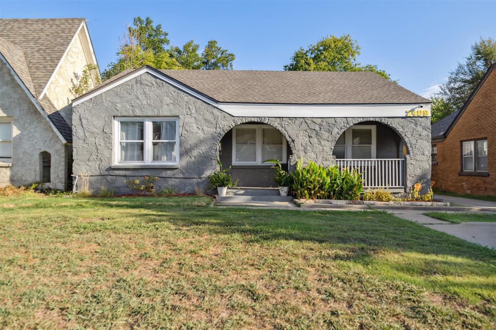 Darling, updated Tudor located in Aurora, just minutes from the Plaza District! Beautiful open living and dining spaces flow seamlessly into the renovated kitchen, creating an ideal layout for everyday living and entertaining. The main house features three bedrooms and two full baths. A thoughtfully updated detached garage apartment adds an additional 630 square feet not included in main house sf, offering one bedroom, one bathroom, a full kitchen with dining space, a spacious living area, and laundry. Both the main home and apartment are currently operating as short-term rentals, available together or separately. This remodeled gem would make an exceptional personal residence, with the garage apartment perfect for guests or supplemental income. Close proximity to OCU, the Plaza District, and area amenities makes this an ideal location. Schedule your private tour today!