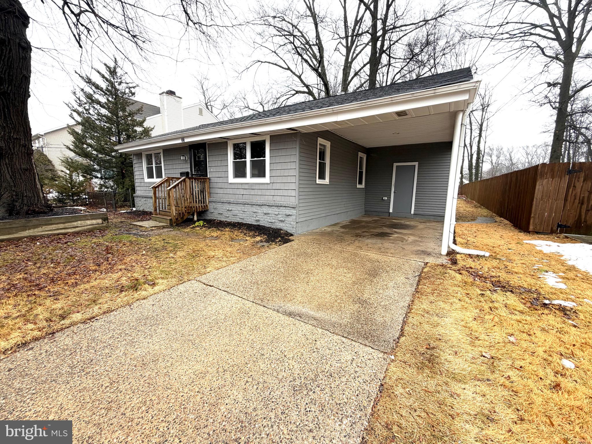 Stunning 3 bedroom, 2 bath rancher with a desirable open floor plan and beautifully refinished hardwood floors. The kitchen is the heart of the home, featuring white shaker cabinetry, granite countertops, stainless steel appliances, and a center island perfect for gatherings and everyday living. The spacious primary suite includes a walk-in closet and a sleek walk-in shower. The hall bath is tastefully updated with a newer vanity and a beautifully tiled tub/shower combination. Offering stylish finishes, thoughtful updates, and effortless one-level living, this move-in-ready home truly has it all. Seller is a licensed NJ salesperson.