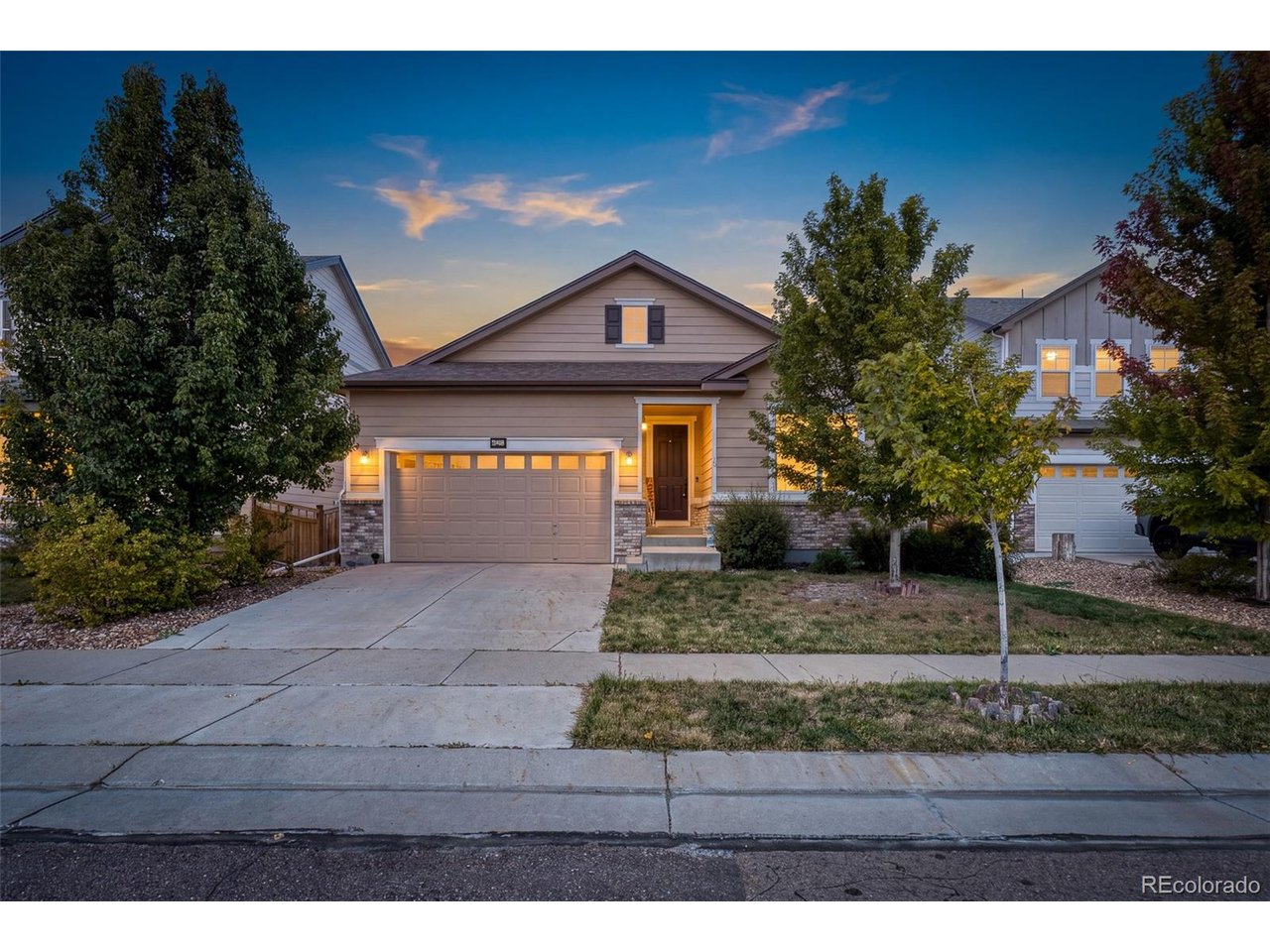 Thoughtfully designed for everyday living, beautifully upgraded for the moments that matter! A stunning ranch-style home offering 3 bedrooms, 2 bathrooms, 1,877 square feet of finished main-level living space, and an additional 1,877-square-foot unfinished basement ready for your imagination! The true showstopper is the completely renovated, spa-inspired primary bathroom, transformed into a luxurious private retreat featuring a gorgeous glass-enclosed shower, relaxing soaking tub, and upscale designer finishes. It's the kind of space that makes every day feel like a getaway! Designed for effortless main-level living, this home features an open floor plan, abundant natural light, a spacious living room with a cozy fireplace, and a beautiful kitchen with granite countertops, a large center island, gas cooktop, and double ovens. A separate dining/flex space provides versatility for working from home. Another incredible bonus? A FULLY PAID-OFF SOLAR SYSTEM, offering the benefits of solar energy without monthly solar loan or lease payments! Downstairs, the full unfinished basement offers potential to nearly double your finished living space! Imagine creating your dream home gym, theater room, additional bedrooms, recreation area, or the ultimate entertainment space. The possibilities are yours! Situated in the sought-after Wyndham Hill neighborhood, this home offers access to community amenities including a swimming pool, clubhouse, parks, playgrounds, and walking trails. Enjoy proximity to Grand View Elementary School and easy access to Erie, Longmont, Boulder, and the greater Denver metro area. Whether you're searching for a ranch-style home in Frederick, a luxurious primary suite, energy-efficient features, or a Colorado home with room to customize and grow, 3418 Silverado Circle delivers the perfect combination of comfort, style, location, and future potential. Schedule your private showing and experience everything this exceptional home has to offer!