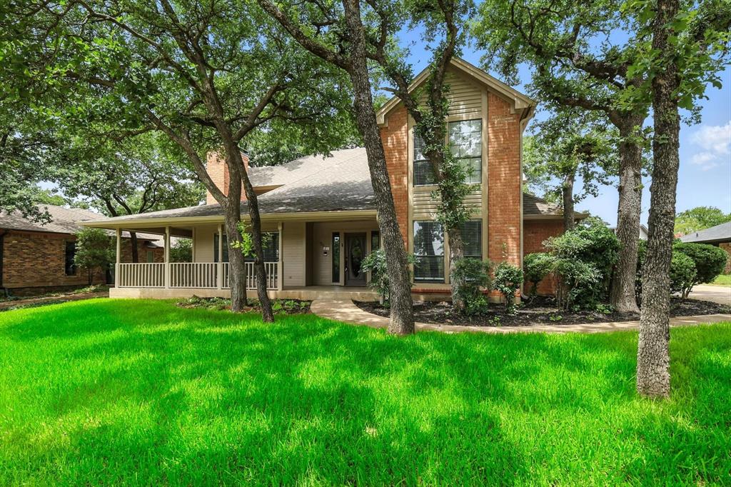 This well-maintained and recently updated 4-bedroom, 3.5-bath home is located in Northwest ISD with convenient access to Highway 114. The home features a spacious living room with a wood-burning fireplace and a kitchen equipped with stainless steel appliances and quartz countertops. The first-floor primary suite includes double vanities, a walk-in closet, and access to a private area with a hot tub. Upstairs offers a large game room or second living space, along with three additional bedrooms and two full bathrooms. All bathrooms have been recently updated, and new carpet has been installed throughout the home. See Transaction Desk for a complete list of recent updates. Additional features include large covered porches on both the upper and lower levels, and a generously sized fenced backyard. Schedule your showing today!