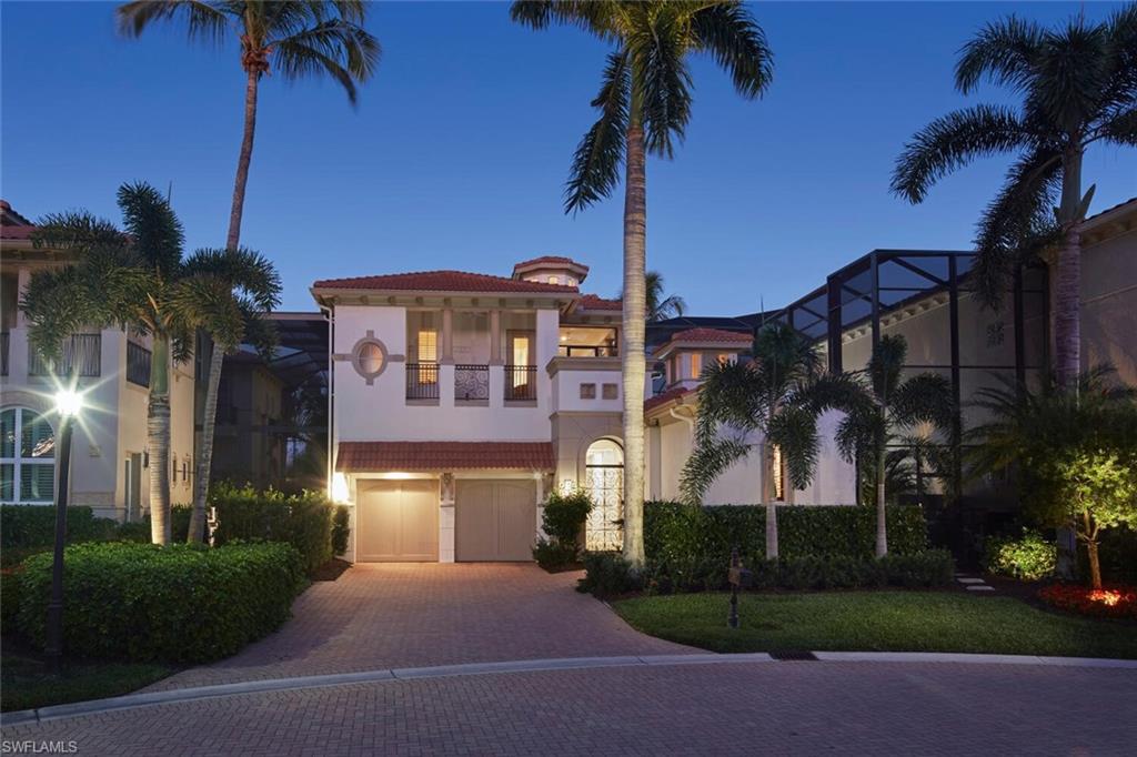 This is a RARE opportunity to obtain an immediate Colony golf membership!Experience the Pinnacle of Coastal Elegance in Villa Trevi. Nestled within the prestigious gates of The Colony at Pelican Landing, this exquisite 2-story luxury villa offers a rare blend of European-inspired charm and modern Florida sophistication. Spanning over 3,600 square feet of meticulously designed living space, this residence is an entertainer's masterpiece and a private sanctuary all in one. Step through the grand entrance into a sun-drenched courtyard, where your private resort awaits. A sparkling pool and integrated spa serve as the centerpiece, flanked by a secluded guest cabana—perfect for a private home office or an VIP suite for visitors. Inside, the open-concept great room boasts soaring ceilings, stone flooring, and seamless flow into a chef-inspired kitchen. Outfitted with premium stainless appliances, a center island, and gas cooking, it’s a space designed for culinary excellence. Ascend to the second level via your private elevator or the custom-crafted staircase to discover the sprawling primary suite. This retreat features a private veranda overlooking serene lake views, a spa-like ensuite with a soaking tub and dual vanities, and expansive walk-in closets. Every detail, from the expansive windows to the designer tray ceilings, reflects a commitment to quality and style.The Colony Golf & Bay Club is a highly amenitized community to include a private island beach park, private dining at The Bay Club, fitness center, tennis, pickle ball, kayaking & sailing. Golf memberships optional. The community is situated in a highly sought after area of Southwest Florida, just minutes to the Intl. airport; super close to shopping and dining.