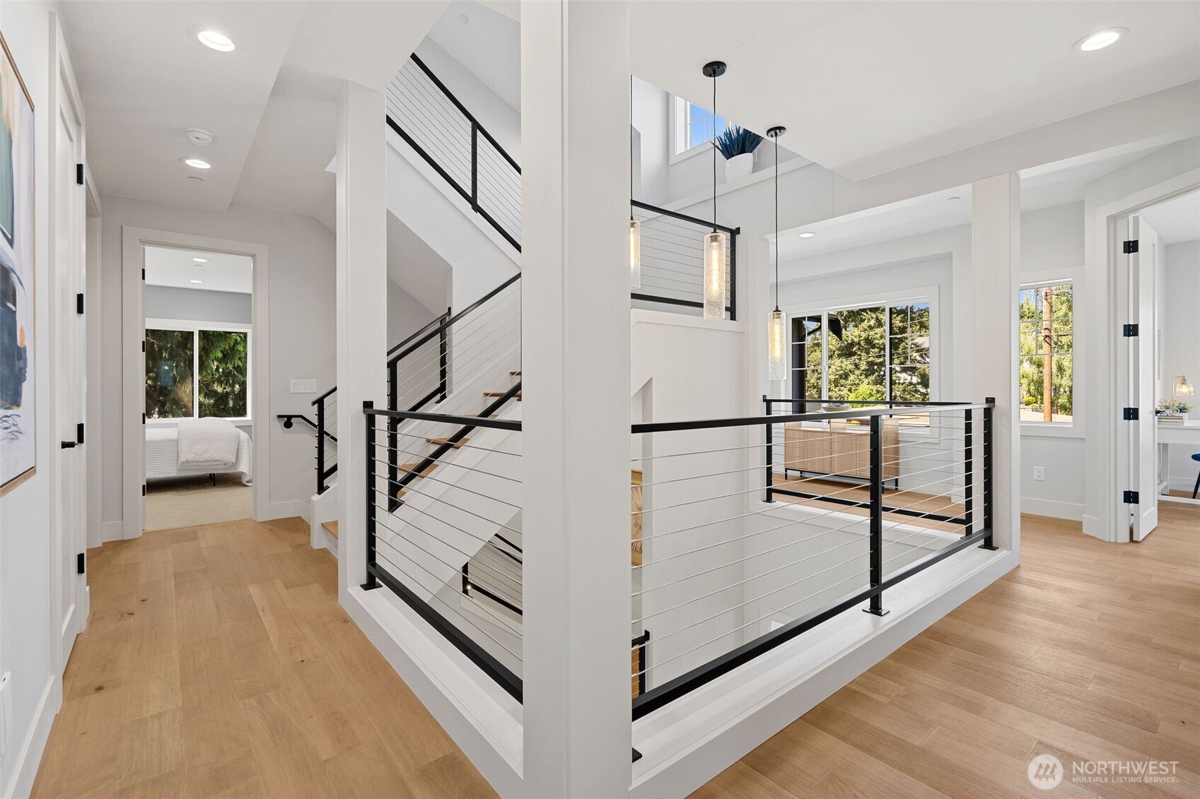The mesmerizing internal staircase allows both light and functionality between 4 bedrooms on the second floor.
