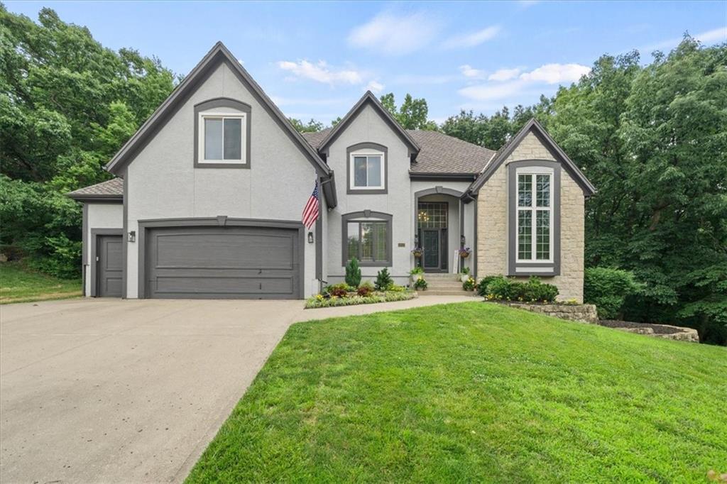 This is quintessential Riss Lake… just in time to enjoy all of the amenities this highly sought after community has to offer! From pickleball to paddle boarding and everything in between… this is the community oriented lifestyle everyone is looking for in 2026. And that’s before you even go in the house! This home manages to feel both grand and welcoming, from the moment you step in side. The main level features a beautiful white kitchen with a new fridge, gas range, microwave, and dishwasher. There is a cozy hearth room, perfect for curling up and watching a show with a pass through fireplace to the living room which features soaring high ceilings and floor to ceiling windows. The primary suite features a fireplace of its own along with tons of built in storage and an incredible bathroom. Truly, this bathroom has more counter space than many kitchens! The main level also features a formal dining room, dedicated home office, and huge laundry room with a sink! Upstairs, you’ll find 3 spacious guest rooms with 2 full bathrooms and tons of storage. The basement is perfect for entertaining with a full wet bar, home gym, and a door that walks out to the private, treed backyard where the fire pit, patio, and deck provide tons of space to enjoy. Plus this home has a brand new roof AND HVAC system meaning all you have to do is move right in and let the fun begin! Hurry out and take a look before it’s gone!