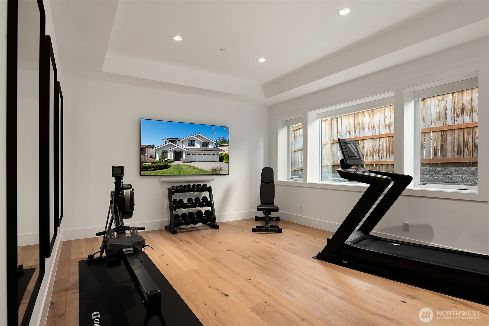 Private fitness/exercise room.