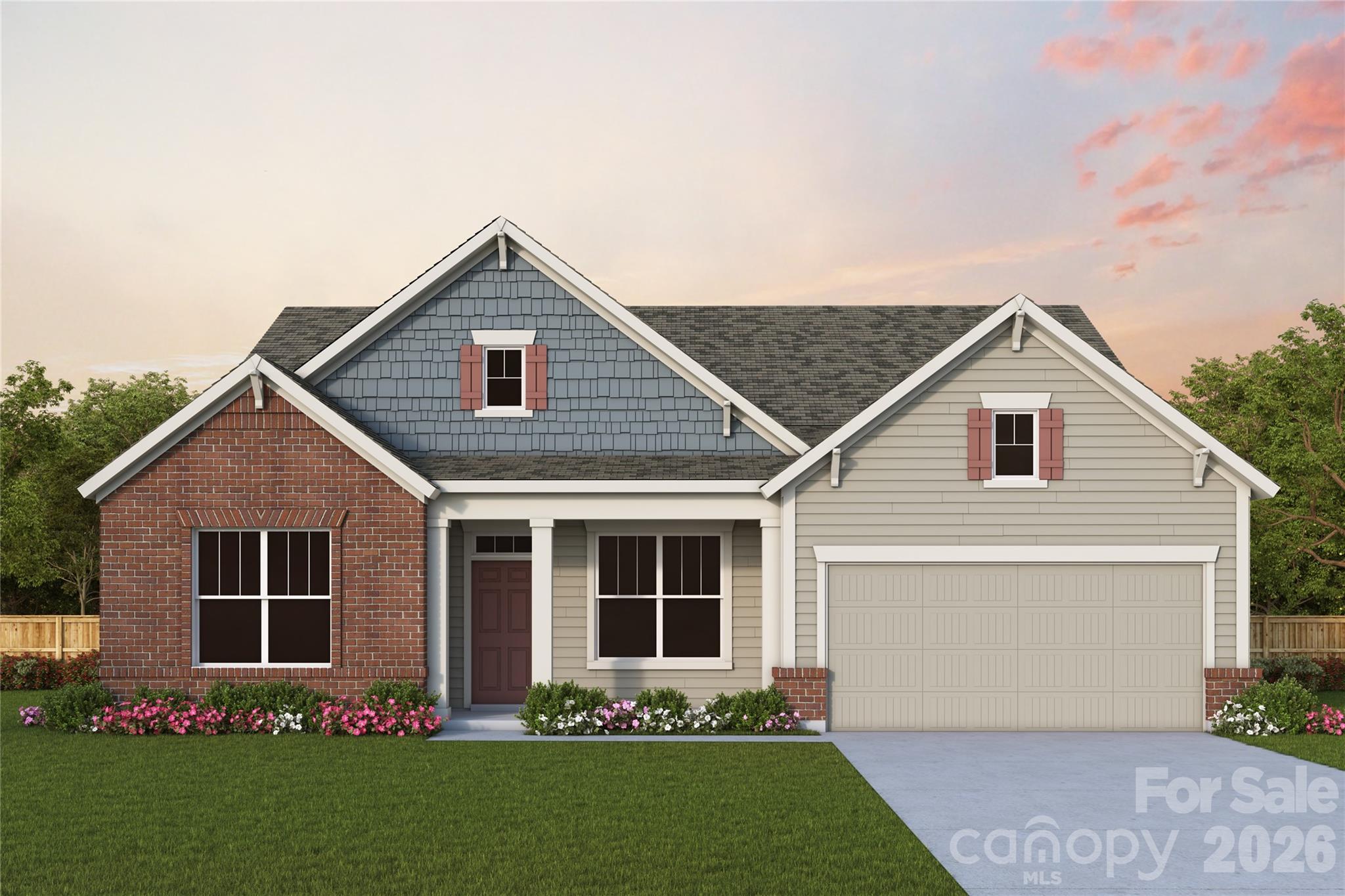 Located in the 55+ community of Encore at Harmony in Harrisburg, North Carolina and built by David Weekley Homes, this beautifully designed Perkins floorplan offers comfortable, easy living. Lawn care is provided for low-maintenance living.A covered front patio welcomes you inside to a bright foyer with a private study behind elegant French doors. The open layout leads to a spacious living area filled with natural light from large picture windows.The heart of the home is a modern kitchen featuring top-of-the-line Frigidaire appliances, including a wall oven and gas cooktop. A large island is perfect for gathering and entertaining in this exceptional culinary space. The great room flows effortlessly to a covered back patio, creating a seamless indoor and outdoor space. This thoughtful design is perfect for relaxing or hosting friends and neighbors.The home includes 3 bedrooms and 2.5 baths, with a peaceful Owner's Suite highlighted by a tray ceiling. A spa-like bath featuring a zero-entry shower completes this personal retreat. Two additional bedrooms provide comfortable space for guests, making this home both stylish and welcoming. Every room has been thoughtfully designed for comfort and functionality.Contact the David Weekley Homes at Encore at Harmony Team to learn more about this new home for sale in Harrisburg, NC!