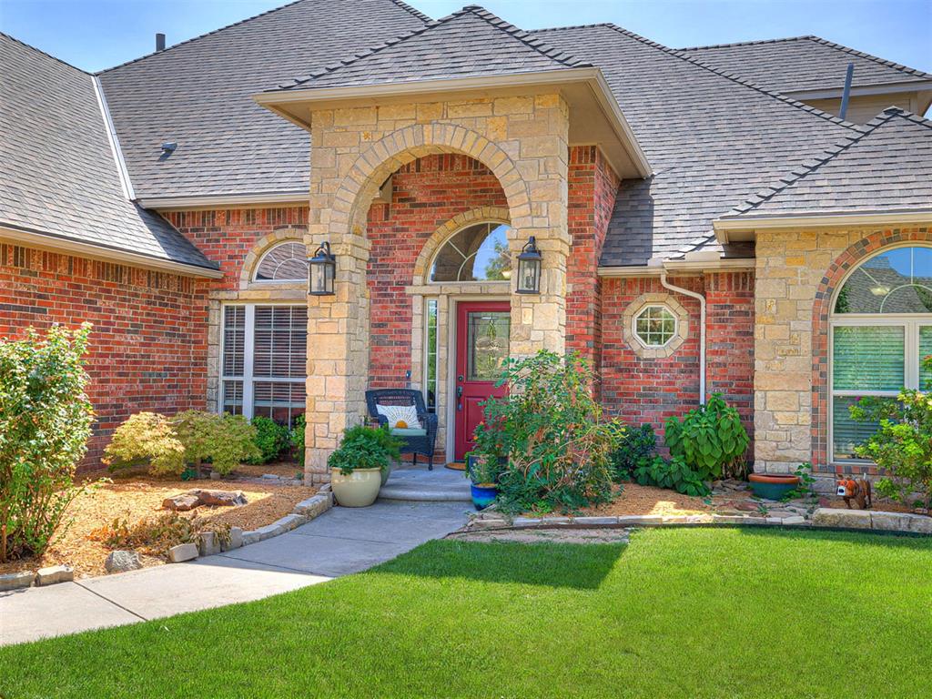 $10,000 CARPET ALLOWANCE! Choose your preferred style and color in this exceptional home, ideally positioned beside the neighborhood park.The thoughtfully designed split floor plan offers a luxurious primary suite with private patio access, dual vanities, a jetted tub, separate shower, and an expansive walk-in closet with custom built-ins. Three bedrooms and an oversized study with walk-in closet are located downstairs, while the impressive upstairs retreat features a large fourth bedroom or game room and a full bath.The well-appointed open kitchen showcases a butler’s pantry and flows seamlessly into the spacious, light-filled den with fireplace. The utility room includes a walk-in pantry, drop zone, utility sink, and abundant storage. Add in formal living and dining spaces that provide an elegant setting for entertaining and gatherings.Outside, the covered back porch overlooks a generous fenced yard with ample room for a pool while retaining plenty of green space. A charming playhouse adds to the appeal. Enjoy the rare combination of privacy and convenience with the neighborhood park just steps away, offering a playground, swings, a basketball goal, and covered picnic area. An exceptional home in an enviable location. Located in the sought after Truman school district!