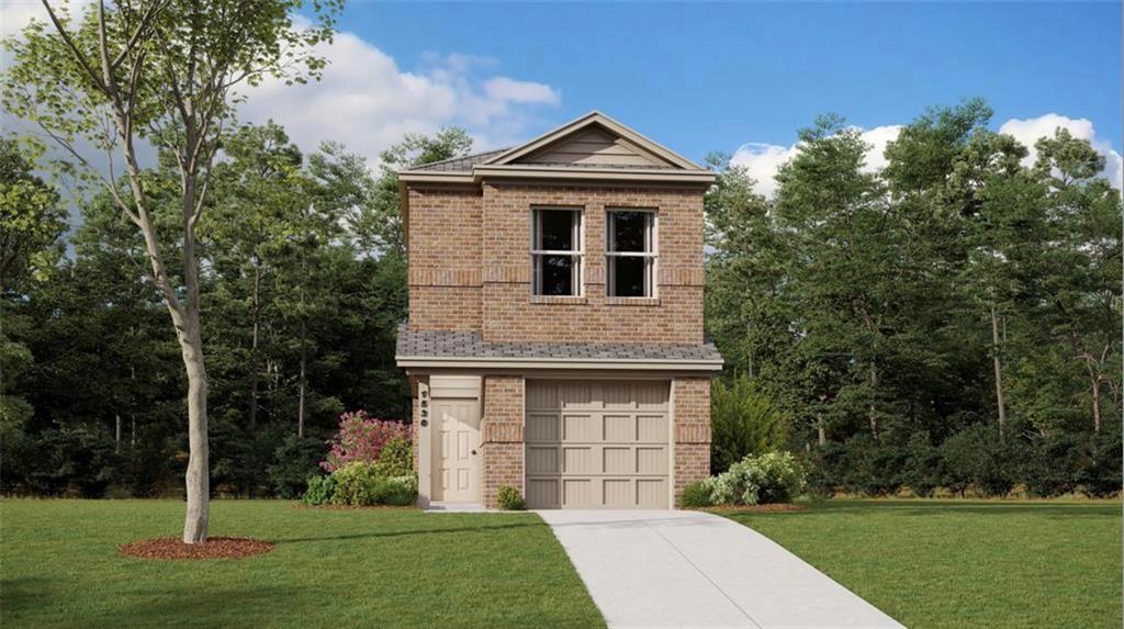 LENNAR at Parkway Square - Aubrey Floorplan - A two-story home with a low maintenance design. The first floor features a kitchen that overlooks the dining area and family room in an open layout, along with powder room for guests or residents. On the top floor are four bedrooms, providing plenty of space for families, including the owner’s suite with a private bathroom and walk-in closet. Prices and features may vary and are subject to change. Photos are for illustrative purposes only.