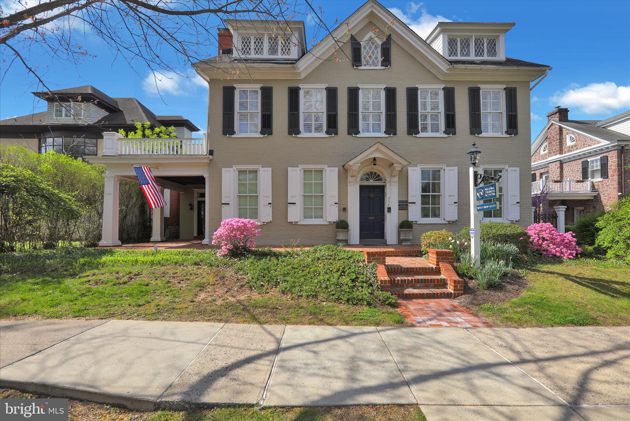 This well-preserved, two and half story, plus basement, brick building dates back to the mid-19th century and was a wedding gift from John Potts to his granddaughter Agnes Potts.  This building is an amazing opportunity for someone to live in a luxury home with 4 bedrooms and 3 baths and run a business on the first floor all under one roof in a prime location in the historic section of Pottstown.The building has been extensively renovated, first in the 1990s, and then updated in 2022. The first floor was converted to office space and an additional room was added under the wrap-around porch and the third floor was converted to living space. There is about 4050 square feet of area above grade.  The building has a stone foundation and poured concrete floor in the basement, which very recently was water-proofed with a life-time guarantee system. The walls are mostly brick with some frame sections. The first floor has two private offices areas, a kitchenette, two half bathrooms, a large conference room, reception area and administration area fitted out for two employees. The fit-out and subsequent remodeling makes the space an attractive and bright office space. The second and third floors contain a four- bedroom, three-bath apartment, which is currently being used as additional office space. Almost all of the windows have been replaced with modern Thermopane, reportedly historically correct, Marvin windows. The second floor contains a living room with a working gas fireplace, two bedrooms, two full marble bathrooms, a custom kitchen with granite countertops, high-end European appliances and dining area.  The living room has access to the rear weatherproof deck and staircase. The windows on the second floor are modern Marvin replacements, Thermopane, and reportedly historically correct. The third floor is accessed by a custom designed continuation of the main staircase. It is heated and contains two bedrooms and a full bath. The basement contains two separate electric panels, two gas fired hot water heating systems, two air-conditioning systems. There is a newer electric hot water heater that services all areas of the building.The most current use of this property has been professional office space.  It is zoned mixed use and can be utilized as retail, office, professional, apartments or even converted back to a residential dwelling.  This building has been historically preserved and must be maintained as a historic property.  This property was built in 1875,  This is an opportunity to own a piece of elegant history in the Pottstown area.