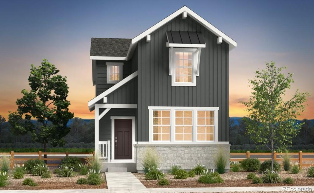 What's Special: White Cabinets | High Ceilings | Understairs Storage | East Facing Lot. New Construction - June Completion! Built by America's Most Trusted Home Builder. Welcome to the Celeste at 2097 Barnwood Drive in Farmlore! You are welcomed into this new home with a light and bright great room that flows seamlessly into the dining area and kitchen, creating a comfortable space for everyday living. The kitchen stands out with white cabinets and a center island that makes meal prep and gathering easy. Sliding doors invite you to extend your living space onto the outdoor patio, turning the main floor into an ideal spot for entertaining. A convenient powder room is tucked near the rear garage entry for added functionality. Upstairs, the primary suite offers a relaxing retreat with an en-suite bath and a spacious walk-in closet, while two secondary bedrooms with walk-in closets, a full bathroom, and the laundry room complete the level. Welcome to Farmlore, a new home community in Brighton where suburban charm meets easy access to downtown, Prairie Center, and Denver. Enjoy planned amenities like parks, trails, a rec center with pool, and a restored farmhouse. Close to Prairie Lakes and Barr Lake, and within the Brighton 27J School District. Additional Highlights Include: Covered patio, second sink at upstairs secondary bath, 42" upper kitchen cabinets, GE profile 30" smart slide-in stainless steel gas range, crown molding at kitchen, upgraded kitchen sink, and standard crawl space. Photos are for representative purposes only. MLS#8445411