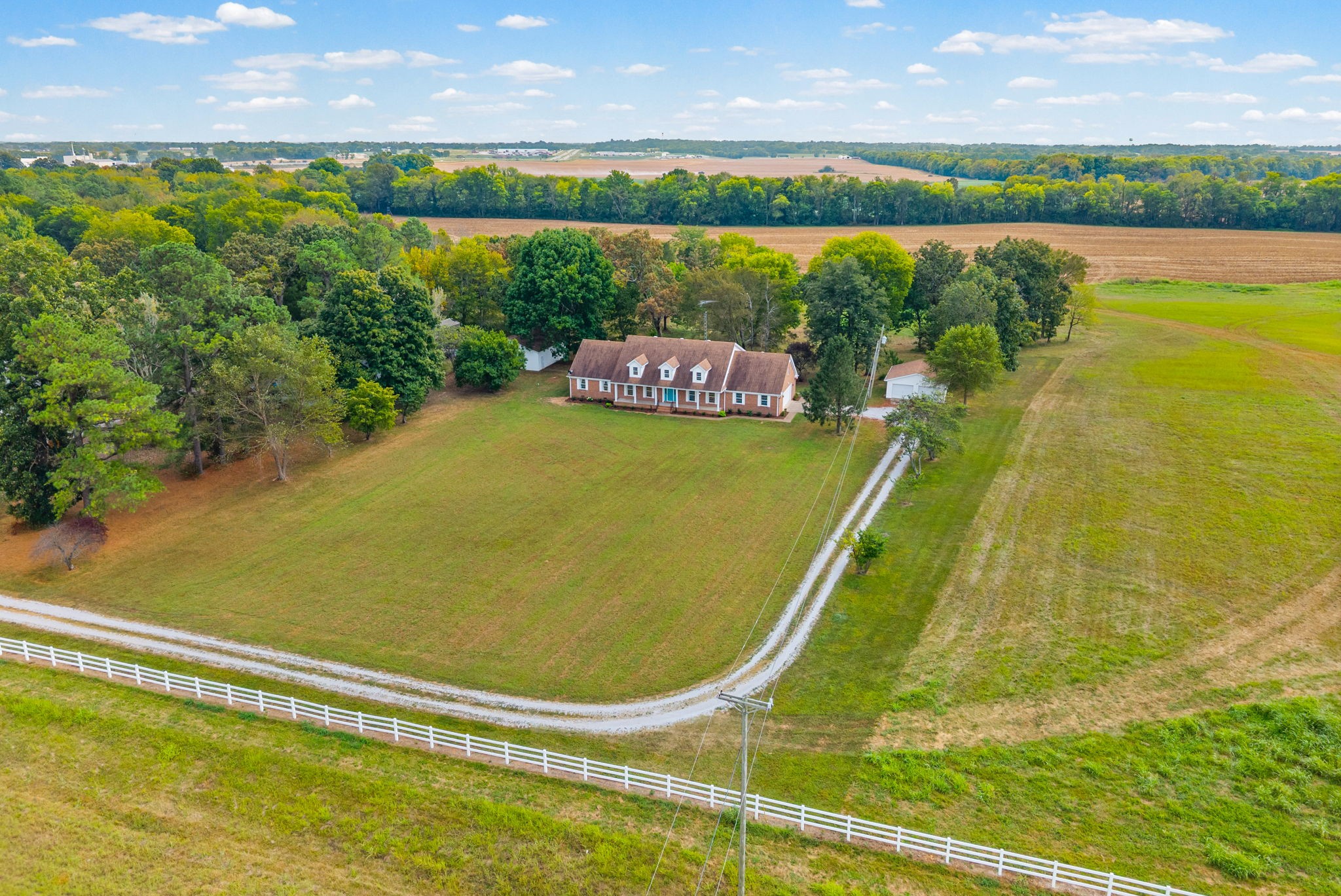 Secluded country living without being far from town! This 5-bedroom, 4-bath home offers 4158 square feet of living space on 3.21 acres. Enjoy plenty of privacy, 2 detached garages, and room to spread out while still being conveniently located near town. A great opportunity for those looking for space, privacy, and convenience all in one.