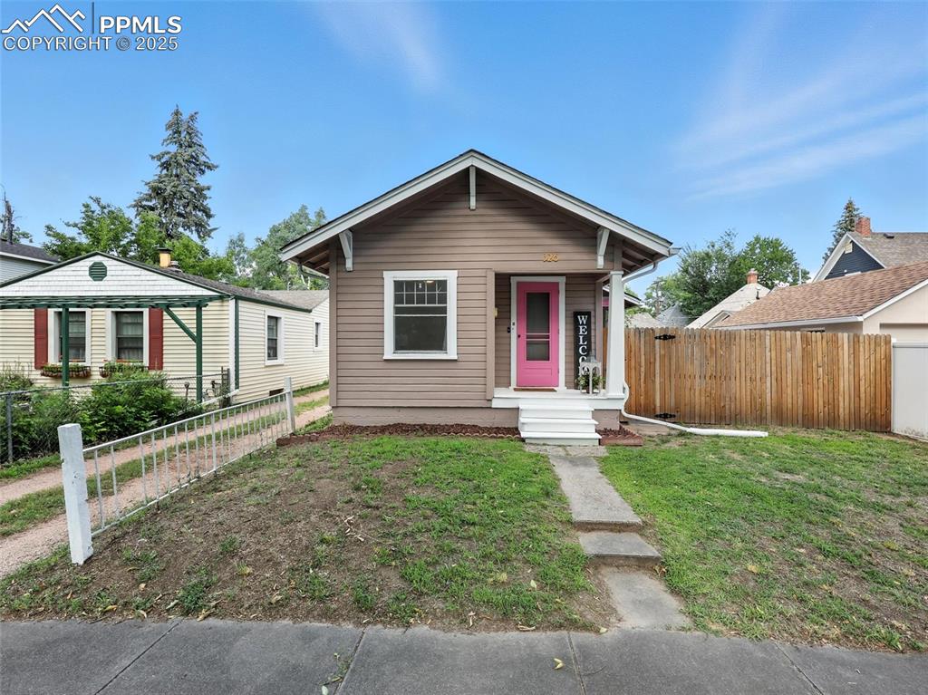 Welcome to this delightful 1 bedroom, 1 bathroom home located right in the heart of Colorado Springs. Bursting with character, this property features original hardwood floors and timeless trim work that add warmth and vintage charm throughout. The bedroom includes a spacious closet, and you'll love the extra storage space cleverly built into the bathroom.

Step outside through the screened-in back exit to your fully fenced yard, perfect for relaxing, entertaining, or letting pets roam. The unfinished basement offers an area for additional storage. Zoned R2, this property also offers flexibility for future possibilities.

The location can't be beat. Situated directly across from Boulder Park, Memorial Central Hospital, and the Olympic Training Center, you're just a 30 minute walk to downtown and Colorado College. You'll also find local breweries, coffee shops, and eateries just a short stroll away.

Best of all, this home offers an assumable loan, an excellent opportunity for the right buyer to step into a great situation.

Whether you're a first time buyer, investor, or someone looking to downsize in style, this charming home has so much to offer.