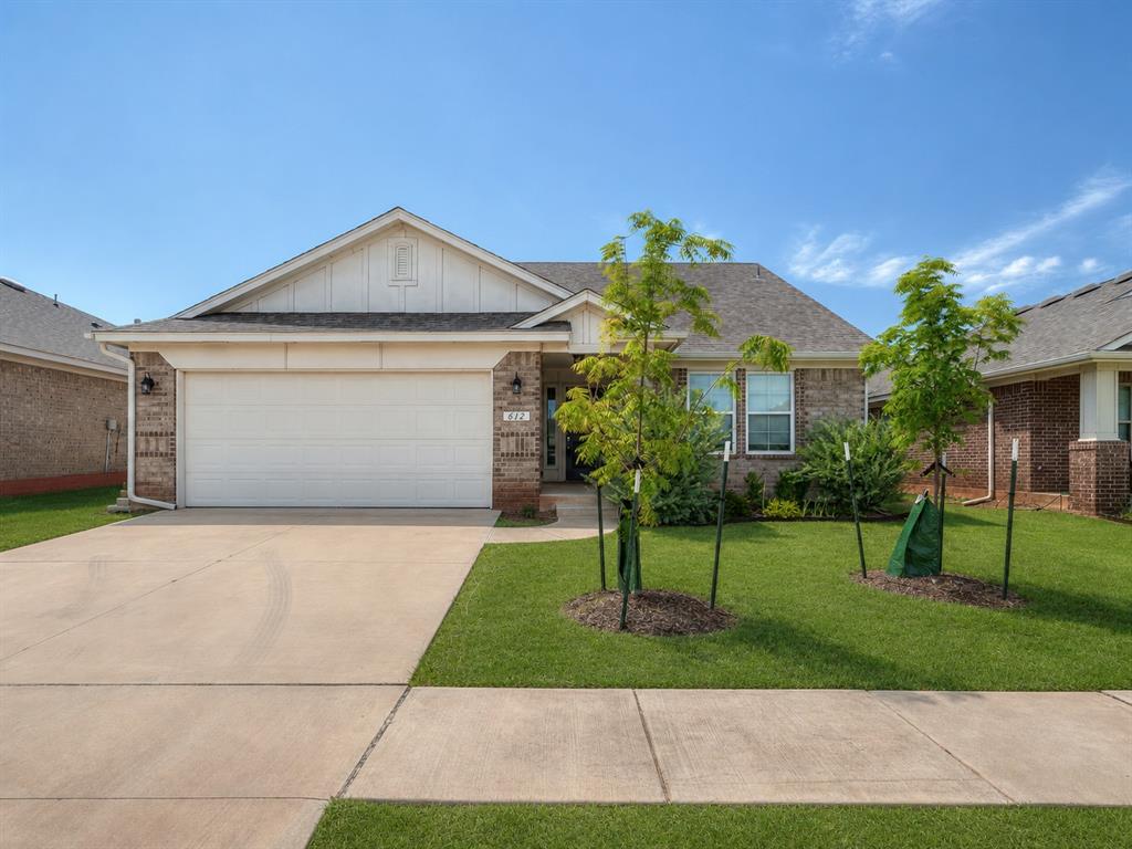 SELLER OFFERING 2-1 INTEREST RATE BUY DOWN WITH PEFERRED LENDER! Discover this charming home in Trailwoods, located within walking distance to Norman North Highschool. This beautifullymaintained property features 3 spacious bedrooms and 2 bathrooms. The home has an open-concept kitchen and living area, highlighted by stunning wood-like tile floors, expansive quartz countertops, and a convenient breakfast bar perfect for casual dining and entertaining. You'll appreciate the thoughtfully designed utility room right off the garage, providing a perfect drop-off spot for your belongings. Step outside to enjoy a good-sized backyard, ideal for outdoor activities andrelaxation. This nearly new home exudes both style and comfort, making it a perfect fit for anyone looking to settle in afantastic community. Neighborhood amenities include a splashpad, playground, etc. Don't miss your chanceto see this delightful property – come check it out today! Owner licensed.