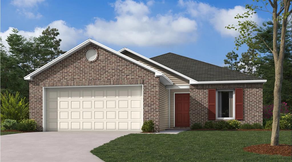 The WRIGHT floor plan is a single-story home perfect for modern lifestyles. An inviting open-concept layout blends the kitchen, living and dining areas to maximize interior space, with a nearby covered patio for simple indoor-outdoor living. All three bedrooms are tucked away to the side for optimal comfort and privacy, including the luxe owner’s suite at the back of the home with a full bathroom and walk-in closet. Prices, dimensions and features may vary and are subject to change. Photos are for illustrative purposes only.