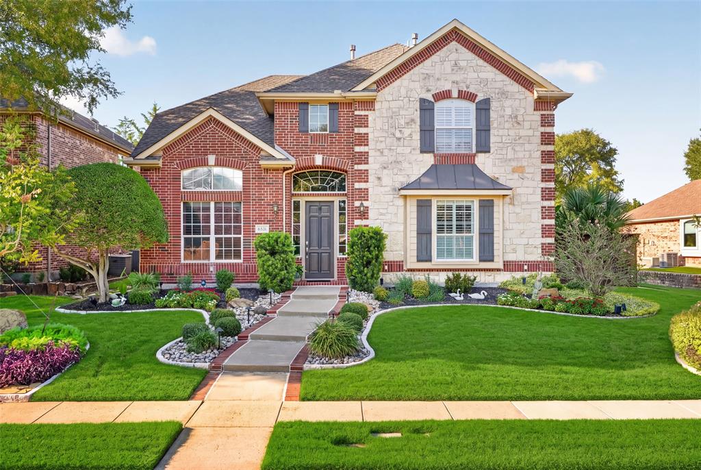 Discover your own private oasis in this beautifully maintained, move-in-ready home featuring 4 bedrooms and 2.5 bathrooms. Step inside to find gorgeous hardwood floors on the first level complemented by classic plantation shutters and an abundance of custom built-ins that add both charm and functionality. The thoughtful layout offers generous living spaces, including spacious bedrooms with ample walk-in storage. First floor home office. The true highlight of this property is the serene and calm backyard retreat. Designed for ultimate relaxation and entertaining, this outdoor space features a gas grill connected to a natural gas line, a stunning beach-entry pool complete with a soothing waterfall, accent fence lighting, a shaded pergola, and an expansive flagstone patio. Practicality meets convenience with extensive garage storage solutions, carpeting on the garage floor to help minimize dust, and an extended driveway with extra space ideal for a third vehicle, trailer, or boat. Neighborhood perks include a community pool with a lazy river, a splash park, walking trails, peaceful ponds, and a neighborhood park. This turnkey property blends everyday comfort with resort-style outdoor living. See home features list in MLS for more details. Schedule your tour today!