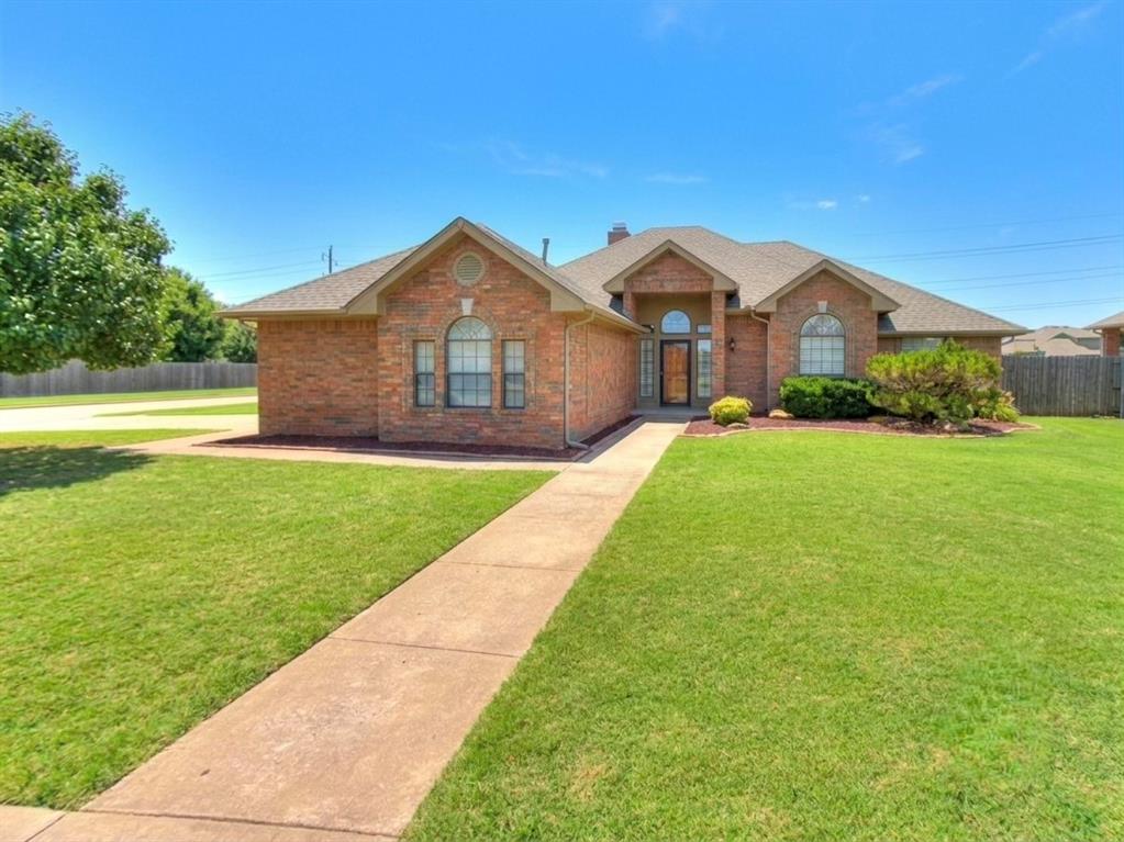 Welcome home to this sun-drenched, spotlessly maintained gem tucked away on a premier corner lot in highly desirable West Norman! From the moment you step inside, you will be greeted by an abundance of natural light showcasing beautiful wooden privacy shutters throughout the home.The open and inviting layout flows seamlessly into a spacious kitchen—a chef’s dream boasting an island, a functional pantry, and ample counter space for holiday baking or casual taco nights. The true showstopper? A cozy, pass-through fireplace that bridges the kitchen and living room, creating the ultimate ambiance for entertaining or curling up with a book. With three bedrooms, two full bathrooms, a formal dining room, and a versatile flex space, this floor plan effortlessly adapts to your lifestyle.Step outside to your own private backyard oasis! Picture yourself hosting summer barbecues on the large covered back porch, playing fetch in the expansive yard, or cooling off in your spectacular private pool.If you ever decide to leave your personal paradise, the neighborhood amenities are unmatched. You are just steps away from walking trails, parks, and a neighborhood pool. Combining an unbeatable location with pristine condition, this home is ready for you to move right in and start making memories.Don't let this dream home slip away! Contact today to schedule your private tour and see it in person.