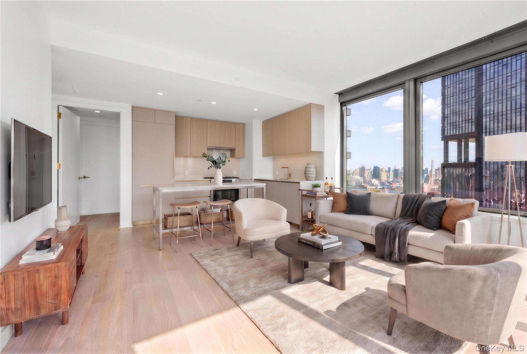 Welcome to Unit 3908 in the esteemed Skyline Tower, the tallest condominium in Queens.39 floors up, this 2-bedroom, 2-bathroom condo faces east, with fantastic light and open city views through floor-to-ceiling windows across 964 square feet.Inside:- Bosch kitchen with full-size appliances- Hardwood floors throughout- Central air and vented in-unit washer and dryer- Deeded storage unitBuilt in 2019, Skyline Tower rises 67 stories over Court Square in Long Island City, home to 802 residences.Full-service building features:- Full-time doorman and concierge- 75-foot skylit pool and fitness center- Residents' lounge, roof deck and pet spa- Children's playroomPlus a sauna, steam room, whirlpool spa, yoga and Pilates studio, business center, bike room and cold storage.Court Square puts the E, M, G, 7, N, R and W trains nearby. On-site parking available as well. Cafes, restaurants and shopping line the neighborhood, with Manhattan and beyond just minutes away.