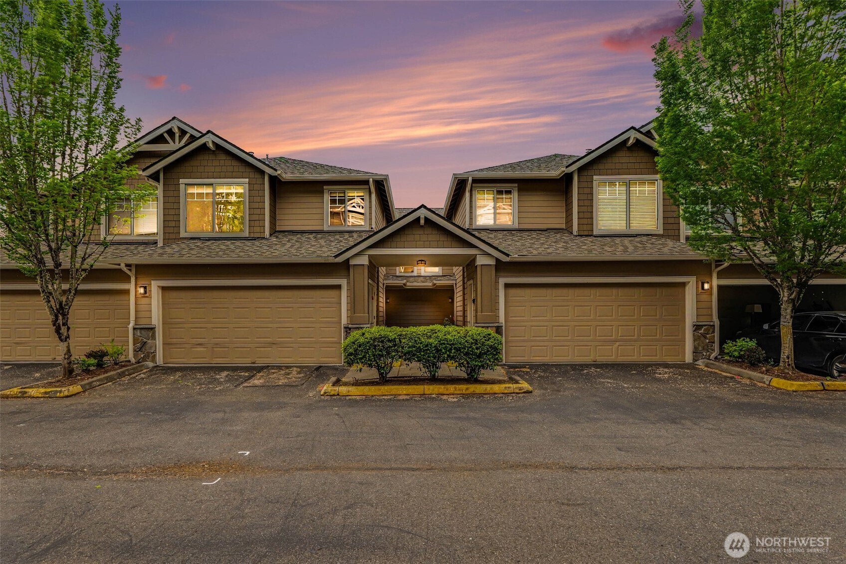 Elegant, spacious, and filled with natural light, this impeccably maintained townhome offers breathtaking views of Lake Sammamish in a highly desirable Montere community served by award-winning Issaquah schools. Spanning 1,830 sqft, the home lives like a single family features soaring ceilings, designer finishes, newer flooring and paint, and a versatile layout . The chef’s kitchen showcases granite tile counters, stainless steel appliances, and abundant workspace, seamlessly connecting to the dining area and inviting second family room with a cozy gas fireplace and private view balcony. Upstairs, the spacious primary suite offers a luxurious 5-piece bath, generous walk-in closet, and large attic storage, alongside two additional bedrooms and a full bath. Attached 2-car garage on the main level provides everyday convenience. Prime commuter location just minutes to I-90, shopping, dining, and everyday amenities. HOA dues include roof, exterior maintenance, water, sewer, and earthquake insurance. No special assessments and no rental cap make this an exceptional opportunity for both homeowners and investors alike.