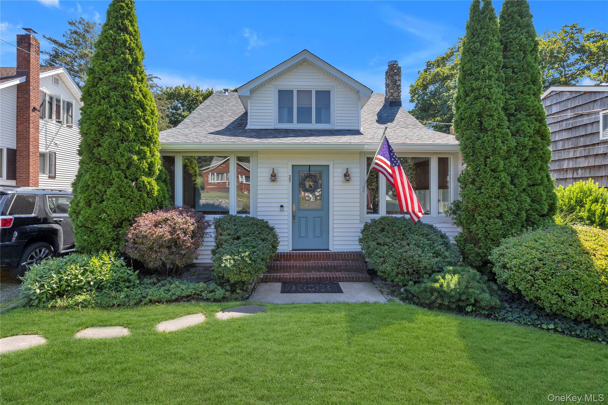 This inviting 3-bedroom, 2-bath Cape Cod home offers classic style with modern updates. Enjoy the enclosed front porch, a warm stone fireplace in the living room, and an updated eat-in kitchen with breakfast area. The first floor features a dining room, cozy den, full updated bath and a convenient bedroom, while the second level offers two additional bedrooms and another updated bath. An unfinished basement and detached garage provide plenty of storage. Relax or entertain in the rear yard with deck area. Additional highlights include Central Air Conditioning & New Roof. This lovely homes location provides close proximity and access to Waterside Park’s private beach (with dues) as well as the beautiful Crab Meadow town beach & Golf course while still being only minutes from Historic Northport Village with fine dining, shopping and the renowned Engeman Theater! A perfect blend of comfort, charm, and location!