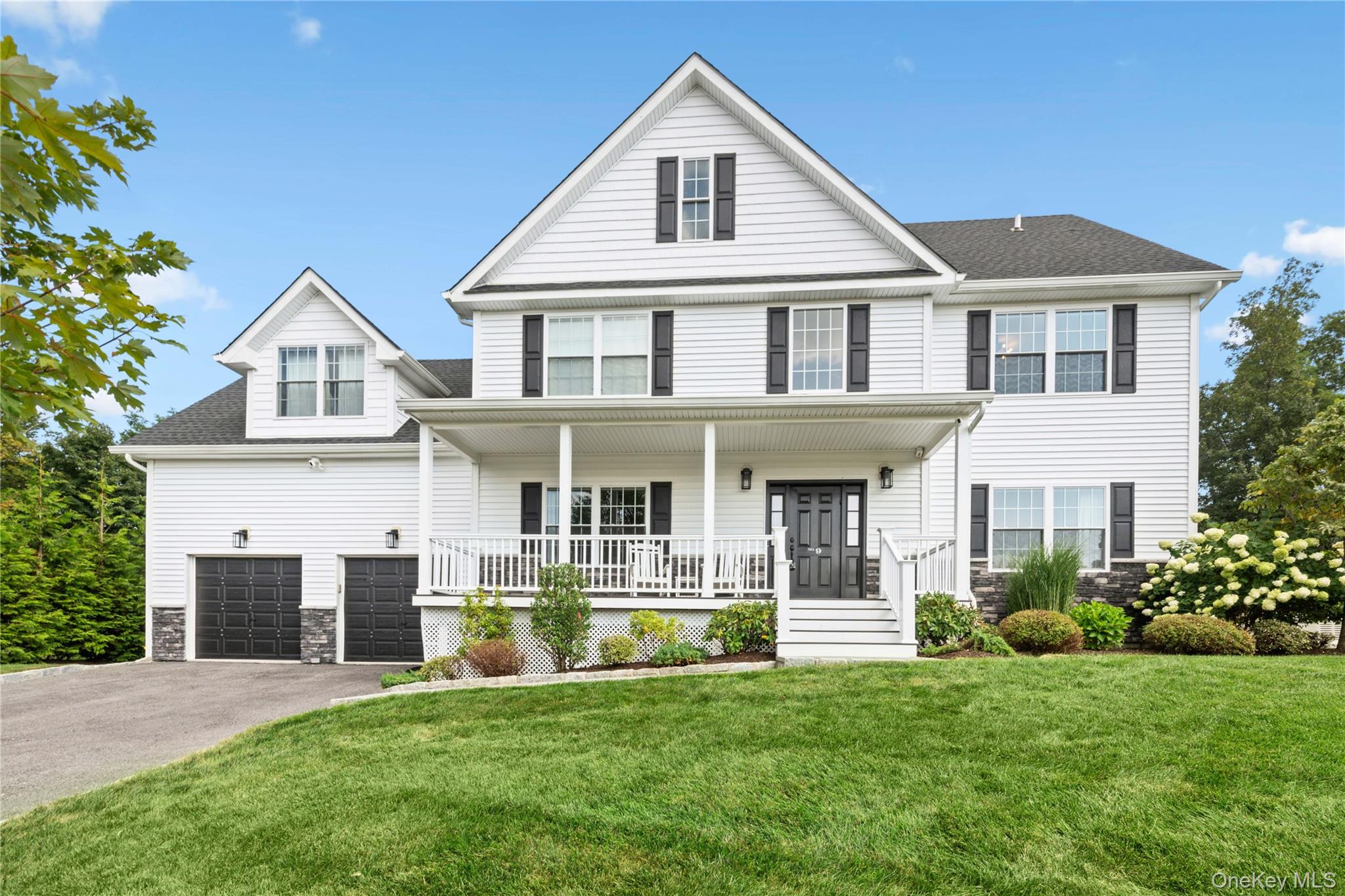 Welcome to 9 Point Place, an exquisite, 4-bedroom, 3.5-bath Colonial located at the end of a cul-de-sac. This home offers approximately 4,100 sq ft of beautifully finished living space on nearly half an acre in the desirable Chappaqua school district. Step inside to an open, light-filled layout ideal for everyday living and entertaining. The kitchen features high-quality finishes and flows seamlessly to the dining and living areas. Sliders, off of the family room, lead to a spacious outdoor area with its own fireplace and grill making it ideal for relaxing or dining al fresco. This property boasts an expansive, fenced-in backyard perfect for outdoor gatherings or quiet reflection in a peaceful setting. Upstairs, the serene primary bedroom offers a luxurious ensuite bathroom, while three additional bedrooms provide flexible space for family, guests, or a home office. Enjoy the convenience of an attached 2-car garage. Ideally located just minutes to Chappaqua’s charming shops, dining, and train station for an easy NYC commute. Smart Home WIFI electronic system throughout, and a full house generator run by natural gas are just a few of the many features this home has to offer.