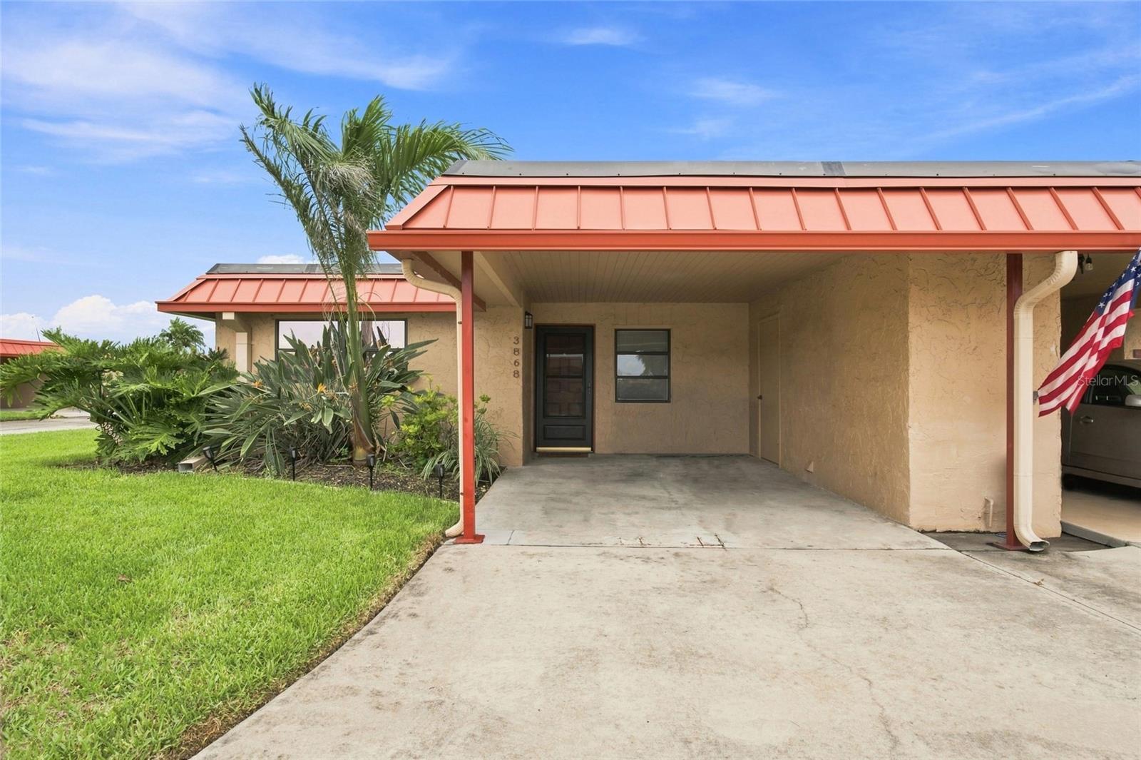 Welcome to easy Florida living in the desirable Palma Sola Harbour community. This furnished, updated 2-bedroom, 2-bath residence offers an open floor plan that flows seamlessly from the kitchen to the dining area and living room—perfect for everyday comfort and entertaining. Step outside to the private patio and enjoy relaxing views of the community pool. Walking into this home you will see an open entertaining area from kitchen to dining to living room and then to the outside area that overlooks the pool. Updated guest bathroom has tub and shower combo. Additional features include a covered carport and convenient storage area. Private patio with fire pit! The HOA has completed roof updates throughout the community within the last three years, adding valuable peace of mind.Enjoy an impressive lineup of community amenities, including **two community pools, a sauna, community game room, and putting green**. Ideally located just moments from Bradenton Beach, Anna Maria Island, and Longboat Key, this inviting home offers the perfect opportunity to enjoy the Gulf Coast lifestyle.