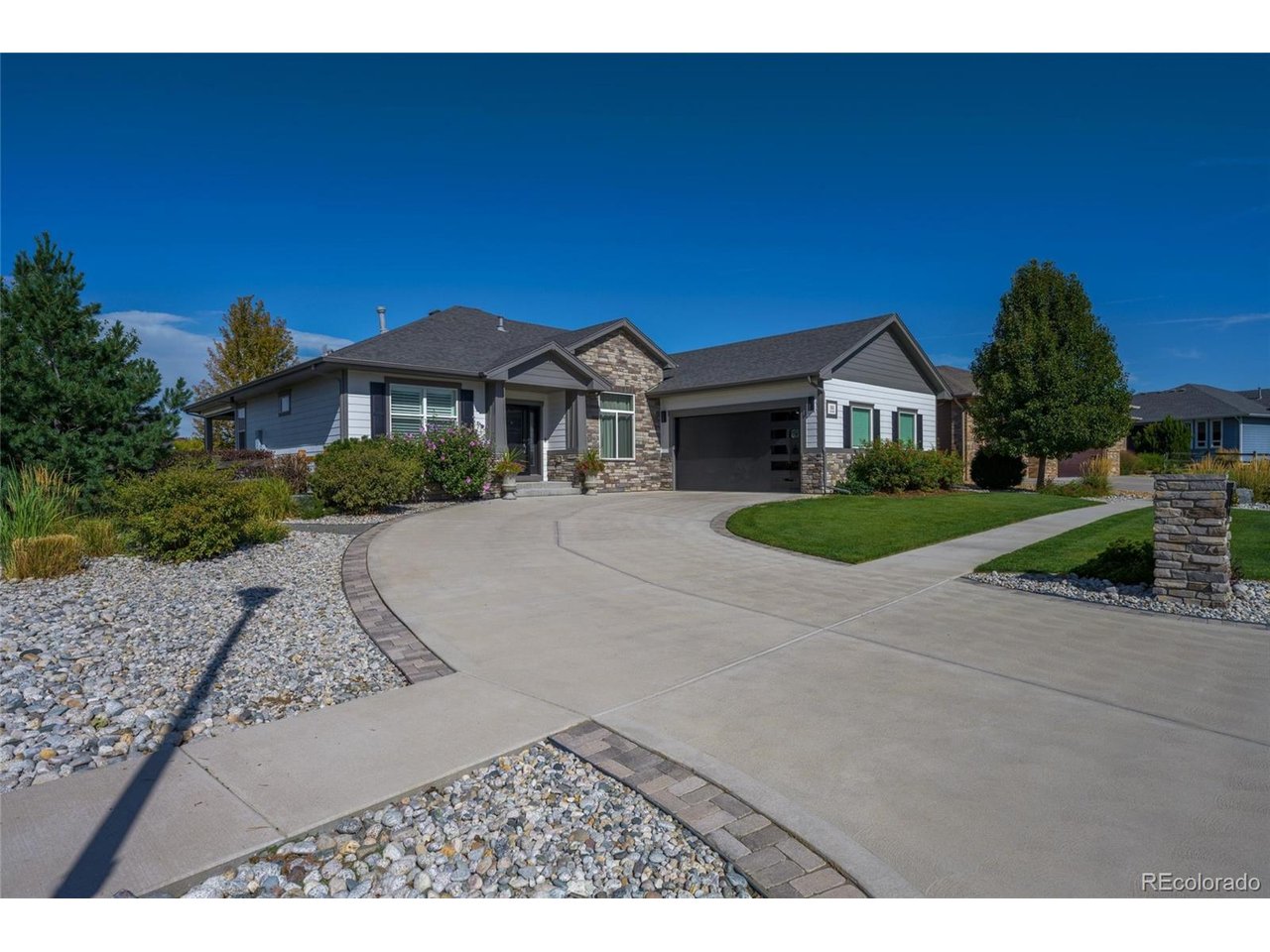Rare opportunity to purchase this stunning, semi-custom ranch style home situated in the highly coveted Park Place subdivision with no special taxing district! This property has over 4000 total sq ft, boasting an open floor plan, hardwood floors, plantation shutters, full finished basement & a huge amount of additional upgrades. The sprawling kitchen features a massive island w/eating bar, granite countertops, numerous cabinets w/crown molding, walk-in pantry, full stainless steel appliance package w/range hood, 5-burner gas stove, hardwood flooring, gorgeous tile backsplash & roomy eating space. The kitchen opens to an inviting & bright family room including gas fireplace with extensive floor-to-ceiling stone wall & hardwood floors. Vast office/dining room/living room has tons of natural light & offers a multitude of uses & possibilities. Primary bedroom features gorgeous bedside hanging pendant lighting and new luxurious carpet, with the primary 5-piece bathroom presenting beautiful upgraded tiles & countertops plus walk-in closet w/built-in shelving. Two other main floor bedrooms both including large closets that share the exquisite main 3/4 bathroom. Newly updated laundry room w/marble back splash, an ample amount of cabinets & countertop space and included washer and dryer. Dazzling fully finished basement w/enormous great room, built-in electric fireplace, surround sound speakers, spacious bedroom w/double closets, 3/4 bathroom with marble flooring & linen closet, 9 ft ceilings and endless other possibilities! The back yard is perfect for entertaining offering a generous covered back patio w/electric shades, small pond w/water feature & 10x12 Tuff shed. Oversized finished garage w/new epoxy floors, electric vehicle charger & new garage door and opener. New exterior paint, radon mitigation system, lighting fixtures, cabinet hardware, kitchen faucet & bathroom fixtures. Do not miss out on the rare opportunity to own this beauty!