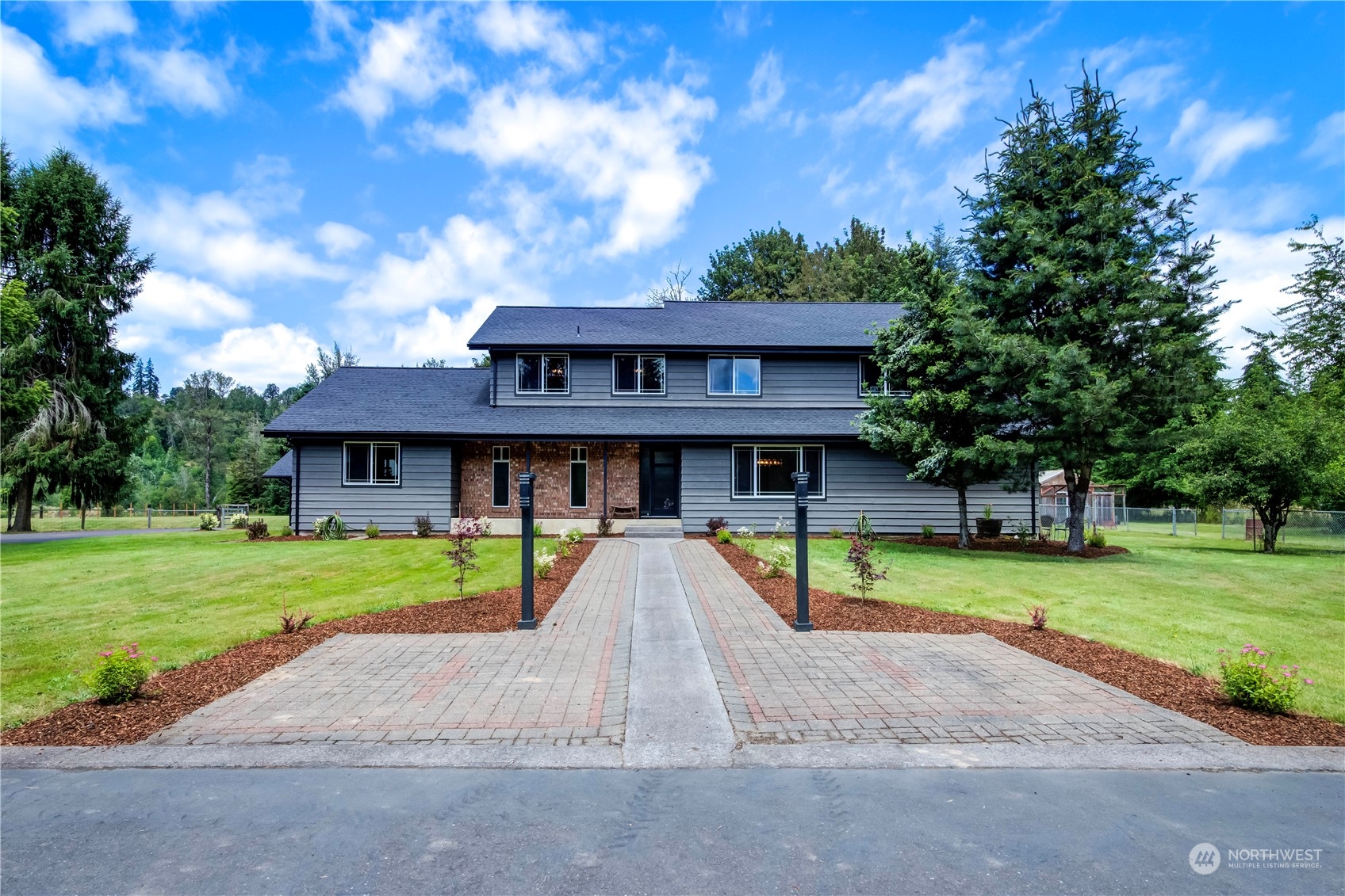 Gated Estate living at its finest! Seatac & PDX within 1 hour, Shopping 35 minutes away ,hospital,30 Minutes away. Fiber optics for fast internet at Toledo Tech. This property offers 800 feet of river front w/ private boat launch! Extensive remodel on this 3810 sq ft 5 bd, 3bth! New gourmet kitchen w/ large island, custom cupboards and granite. New roof (w/ warranty), all new exterior and interior paint, all new bathrooms, pass through to incorporate kitchen to the outdoor area. New flooring, all new trim, banisters, fixtures, pretty much everything! 4 bay shop with 2 tall doors, 2 carports. Luxury and craftsmanship all come together! Back on market due to buyer’s change in plans—home and seller are ready to go!