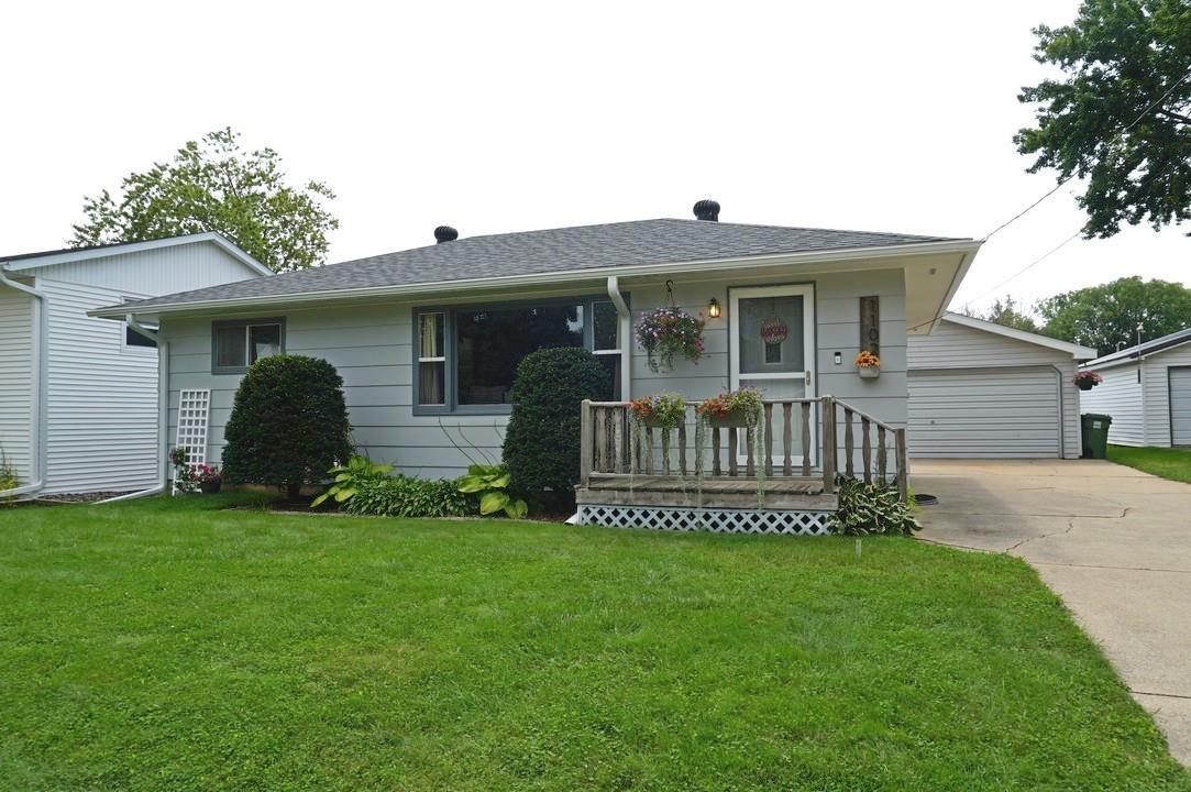 Well-cared-for 3-bedroom, 1-bathroom ranch offering easy main-level living in a great neighborhood! Located close to Washington School and Sportsman’s Park, this ranch-style home provides 1,032 sq ft of living space, including a spacious living room, dining area, and an open kitchen. Down the hall are three bedrooms and a full hall bath complete with a double sink and a tiled tub/shower. The full basement offers excellent potential for additional living space, ample storage, and laundry. Outside, you are sure to enjoy the back deck and patio along with the fenced backyard. The large two-car garage (24' x 24') is just steps from the back door. New roof and gutters 2025. Pride of ownership is evident throughout this home, ready for new owners!