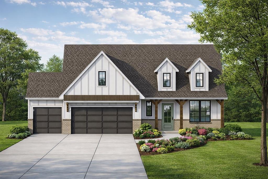 The farmhouse design of this Aspen Plan blends seamlessly with elegant interior design! Located within Edmond’s beautiful gated community of Cross Timbers. From the moment you enter, the home welcomes you with warm wood flooring, expansive maple cabinetry extending to the ceiling, and refined finishes thoughtfully selected throughout. Offering three bedrooms and two and a half bathrooms, the Aspen plan features a true split layout centered around a spacious open concept living area. The kitchen is both striking and functional, showcasing ceiling height cabinetry with glass accented upper cabinets and under cabinet lighting, double ovens, a 36 inch built in cooktop, generous pantry space, and a convenient wet bar positioned across from the large kitchen island, providing exceptional storage and entertaining capability. The living and dining areas are filled with natural light from oversized windows and elegant eight foot glass doors. Eight foot doors throughout the home, paired with soaring ten to eleven foot ceilings, create a sense of openness and architectural presence in every space. The private primary suite offers a quiet retreat, complete with a spa inspired bathroom featuring a freestanding soaking tub, a spacious walk in shower, and a primary closet conveniently connected to the utility room for added comfort and ease. On the opposite side of the home, two generously sized secondary bedrooms are located near a well appointed hall bath, offering flexibility for guests, workspace, or additional living needs. Additional features include full fencing, a complete sprinkler system, and year round lawn maintenance, allowing for a truly low maintenance lifestyle. This beautifully designed home delivers timeless style, modern comfort, and everyday convenience in one of Edmond’s most desirable gated communities.