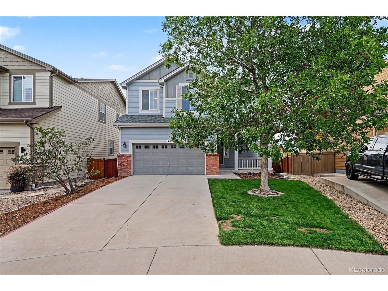 Don't miss your chance to be in Parkwood at this price point! This lovely 3 bedroom/3 bathroom home boasts soaring vaulted ceilings and incredible mountain views. As you step through the spacious entry way and into the expansive living space, you're easily put into a calm headspace, then the open floorplan flows to gorgeous dining and kitchen with large island, granite counters, and stainless steel appliances. Perfect for the gourmet cook who loves to entertain! Head out the slider to a large covered deck with canned lighting, perfect to enjoy spring, summer and fall evenings. A laundry room and powder room for guests rounds out the main floor. Upstairs you'll find the perfect living space - three large bedrooms, one of which is a massive primary suite, again with high coved ceilings and western facing windows for stunning views of the front range. Primary has a 5 piece en suite with large walk-in closet. Another full bath and a large loft space makes this upper level perfect for any family! An unfinished walk-out basement offers unlimited possibilities, pre-plumbed and insulated, just waiting for you to decide if you want a fourth bedroom or rec space - or both! This home has a newer roof with impact resistant shingles and new water heater. Brand new carpet was just installed in upper level and a minor sewer belly repair was recently completed by the owner. Everything has been lovingly maintained and the home is move-in ready for a worry free transition! This quiet enclave is positioned in one of the most sought after areas of Littleton, with easy access to everything your heart desires as part of the Colorado lifestyle. While Parkwood does have it's own park and playground you'll also find you're surrounded by so many other things to do and see. Harriman Lake is right there, and Bear Creek is not much further. So many parks, so much greenspace, countless biking trails all around. Easy access to 285 and C470. Just 10 minutes from Red Rocks. Book your showing today!