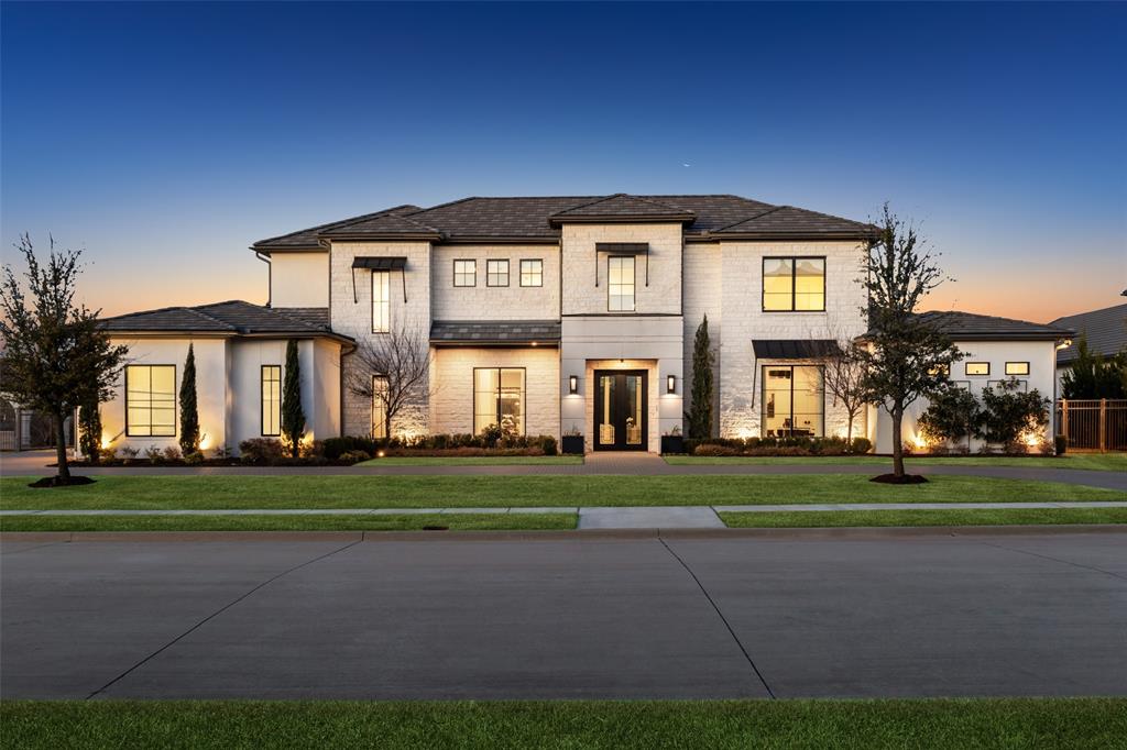 FABULOUS PRICE IMPROVEMENT. Newer construction, golf course lot, an incredible opportunity to own in the prestigious guard gated community of Wimberly Place, AND SELLERS ARE ENTERTAINING ALL OFFERS! Come back and take a look at this true custom-turn key offering with unique privacy and top-of-the-line construction throughout on a premier Twin Creeks golf course lot. This newer estate maximizes its footprint while leaving plenty of grass for entertaining and outdoor enjoyment. Multigenerational layout with the most desirable design trends and timeless appeal, blending transitional and modern accents. Enter through tall French iron doors into a light-filled interior where floor-to-ceiling glass showcases the resort-style pool and outdoor living areas, perfect for relaxation year round. Chalky white museum-smooth walls, wide-plank white oak floors create a gallery-like backdrop for art and beautiful everyday living. The open kitchen, breakfast area, and family room connect seamlessly with a large walk-in bar, theater, and butler’s pantry-all viewing the extraordinary back yard. The oversized primary suite offers a private retreat with spa-like ensuite bath and enormous closet, while a separate junior primary in-law suite sits on the opposite wing for privacy. Upstairs, a spacious lounge and game area connect to three well-appointed ensuite bedrooms, a secondary laundry room, creating an ideal layout for modern living. Built with extraordinary attention to detail and structural integrity by the sellers, including over 100 piers, foam insulation, concrete tile roof, imported stone flooring, select white oak floors, level 4 countertops, Wolf-SubZero appliances, built-in Miele coffee maker, two dishwashers, designer lighting, and tankless water heaters, EV charging stations. Priced below recent sales and turn-key for immediate occupancy. An exceptional opportunity to own in highly regarded Allen ISD and the golf community of Twin Creeks with easy access to all major roads.