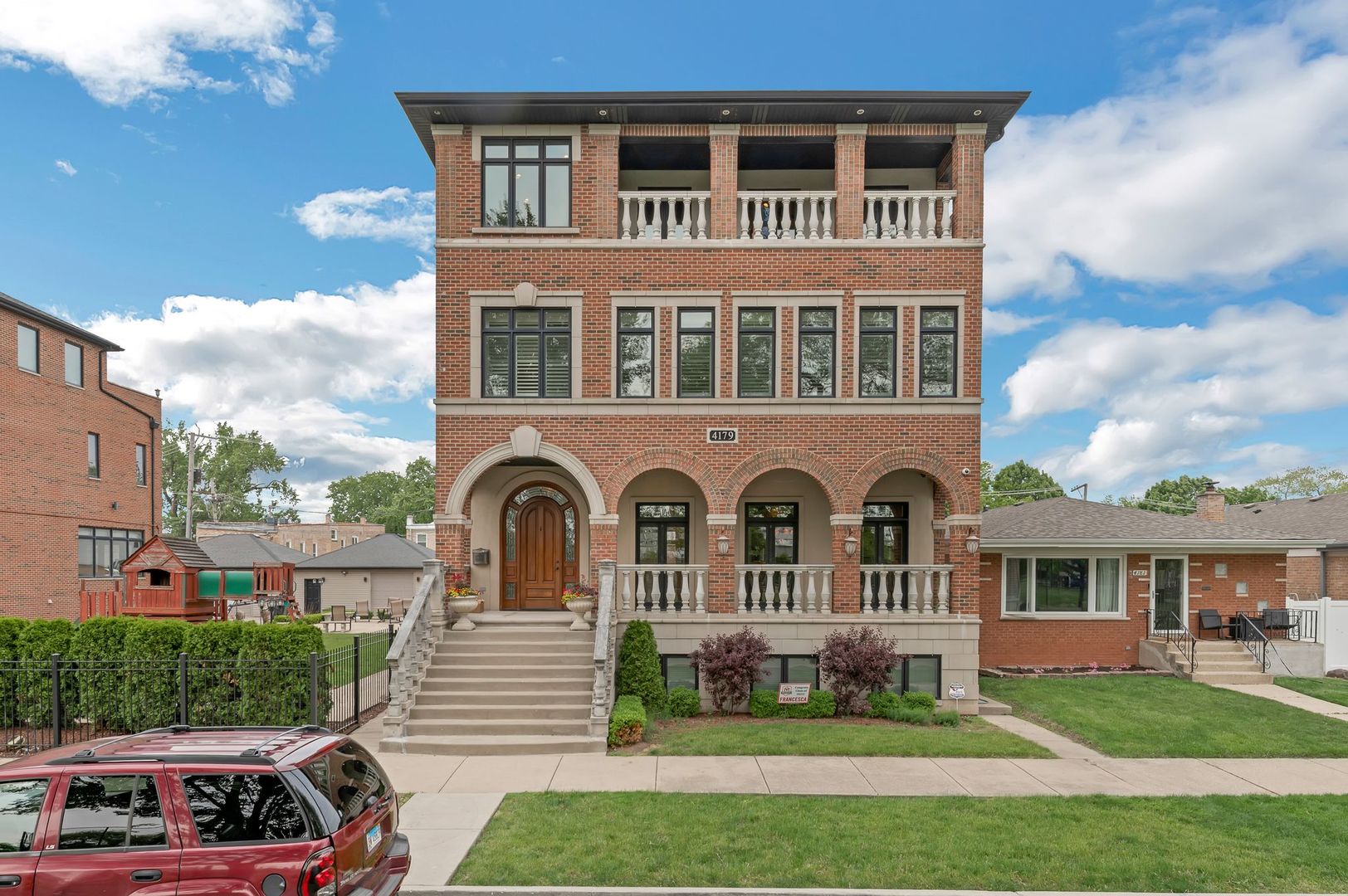 THIS STUNNING MANSION IS TRULY ONE OF A KIND URBAN OASIS.  THIS BEAUTIFUL HOME SITS ON A 40-FOOT LOT AND IS LOCATED ON A NICE, QUIET CUL-DE-SAC. BEHIND THE FRONT DOOR IS A VESTIBULE THAT WELCOMES YOU INTO THE FORMAL SITTING AND DINING ROOM, ALONG WITH A BUTLER'S PANTRY.  THE SPECTACULAR DETAILS OF THE CLASSICAL COLUMNS, 3-TIER CROWN MOLDING, AND THE 10-FOOT CEILING SHOWCASE THE OWNER'S HIGH EXPECTATIONS. THIS THREE-PLUS-STORY HOME IS ALSO EQUIPPED WITH THE CONVENIENCE OF A PRIVATE ELEVATOR TO ALL FLOORS.  THE CHEF'S KITCHEN IS OUTFITTED WITH CUSTOM CABINETS AND HIGH-END VIKING APPLIANCES. THERE'S A WALK-IN PANTRY NEXT TO THE KITCHEN THAT CAN STORE ALL YOUR FAMILY'S NEEDS.  THE EATING AREA IS BRIGHT AND SPACIOUS, AND THE LARGE FAMILY ROOM IS ACROSS FROM THE KITCHEN, WHICH OFFERS YOUR EVERYDAY RELAXATION TIMES. THE CROWN JEWEL OF THE HOME IS THE LUXURIOUS MASTER BEDROOM.  THE MASTER SUITE INCLUDES A SEPARATE LOUNGE AREA WITH A TWO-WAY FIREPLACE INTO THE LUXURIOUS BATHROOM. A SPA-LIKE BATHROOM FEATURES AN EXTRA LARGE OVERFLOWING WHIRLPOOL TUB AND A SPACIOUS WALK-IN SHOWER. THE 3RD FLOOR OFFERS TOP-TIER AMENITIES TAILORED WITH A DEDICATED HOME OFFICE AND A PRIVATE, FULLY EQUIPPED HOME GYM.  THE ROOFTOP TERRACE OFFERS SWEEPING VIEWS OF THE BEAUTIFUL CHICAGO SKYLINE. THE BASEMENT PROVIDES YOUR FAMILY'S ENTERTAINMENT NEEDS WITH AN ADDITIONAL FAMILY ROOM WITH A LARGE WET BAR AREA.  THE WONDERFUL THEATER ROOM IS GREAT FOR MOVIE NIGHTS.   THE MOST SPECIAL FEATURE OF THIS HOME IS THE DECK ABOVE THE 4-CAR HEATED GARAGE. HALF HOUSED IN THE ELEGANT PAVILION WITH COMFORTABLE SITTING AND A FIRE PIT, ALSO A WET BAR WITH AN ICE MAKER THAT COMPLETES YOUR PARTY NEEDS. THIS EXQUISITE HOME BLENDS TIMELESS ELEGANCE AND COMFORT. COME SEE AND MAKE THIS YOUR DREAM HOME TODAY.