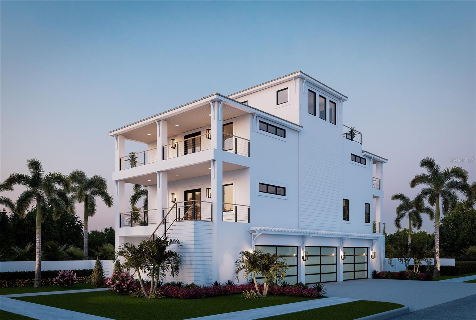 Pre-Construction. To be built. Brought to you by Noah Thomas Builders — where modern luxury meets timeless coastal elegance. Designed for those who expect the extraordinary, this home captures the essence of modern coastal sophistication with breathtaking architecture, resilient construction, and a lifestyle defined by water, light, and leisure. Set on a wide, deep-water canal with direct, unrestricted access to the Intracoastal Waterway and just minutes to the Gulf of Mexico, this residence is a rare blend of design, function, and location. This home features four bedrooms, three baths, and a den, all finished with impeccable craftsmanship and designer details. A dedicated wine room adds an element of indulgence, while the open-concept living areas flow effortlessly toward sweeping canal views. The owner’s suite offers a private sanctuary with a balcony overlooking the water, a spa-inspired bath with soaking tub and dual vanities, and custom walk-in closets designed for the discerning homeowner. The rooftop deck defines the pinnacle of Florida coastal luxury living — an elevated retreat where the sky, water, and nature converge. Perfect for sunset gatherings or peaceful solitude, this rooftop oasis celebrates life on the Gulf Coast from a truly elevated perspective. Outside, a private boat dock with lift invites endless aquatic adventures. The outdoor kitchen, pool, and hot tub create a true resort-style oasis, while a four-car stacked garage and whole-home gas generator ensure comfort and peace of mind year-round. A private elevator offers effortless access between levels, enhancing both convenience and elegance. Built to FEMA’s latest coastal standards, this home features solid concrete block construction up to the roof, hurricane-rated windows and doors, and advanced flood protection — ensuring safety without compromising style. Every inch of this residence reflects the signature craftsmanship of Noah Thomas Builders — a name synonymous with quality, design excellence, and coastal resilience. Enjoy easy access to Redington Shores’ white-sand beaches, fine dining, boutique shopping, and the vibrant coastal energy of St. Petersburg and Tampa Bay. This is more than a home — it’s a statement of refined coastal living. Built to endure, designed to inspire, and ready to welcome its next chapter of luxury. All images, renderings, and descriptions illustrate the intended design and style by Noah Thomas Builders. Finishes, materials, and specifications may change during the build process. Pricing, availability, and final details subject to adjustment prior to completion.